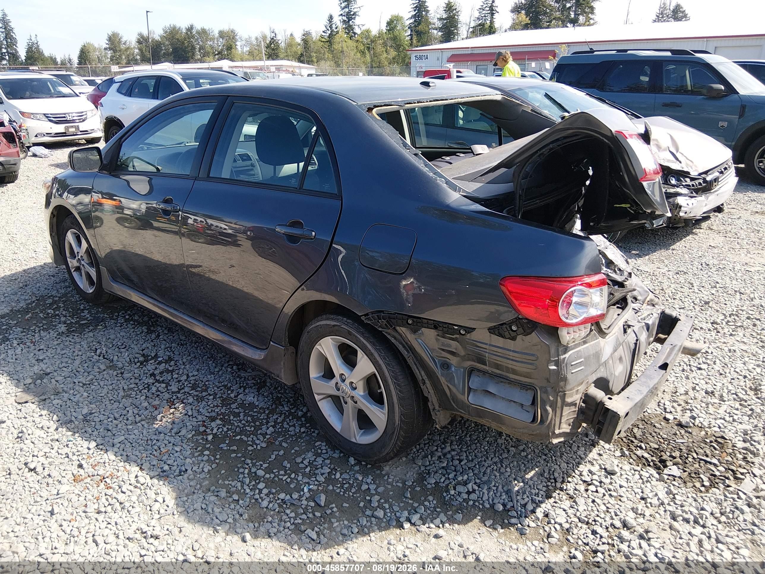 2011 Toyota Corolla S Gray vin: 2T1BU4EE2BC665600