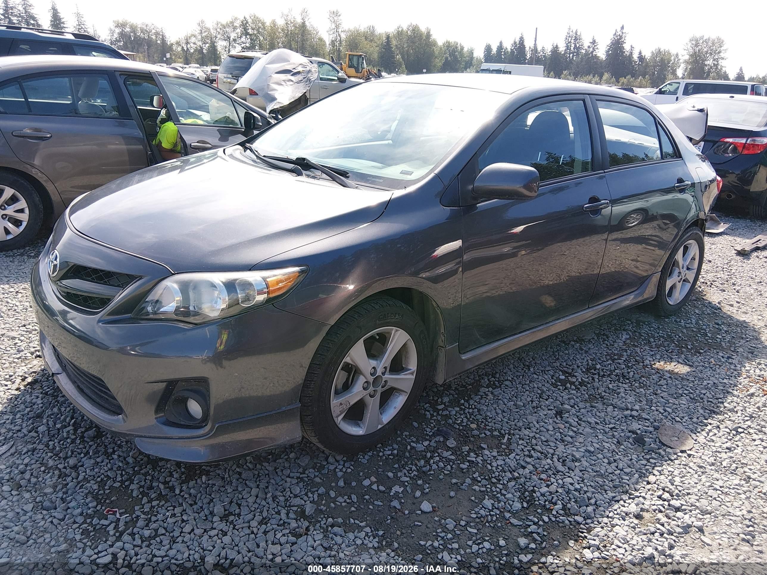 2011 Toyota Corolla S Gray vin: 2T1BU4EE2BC665600