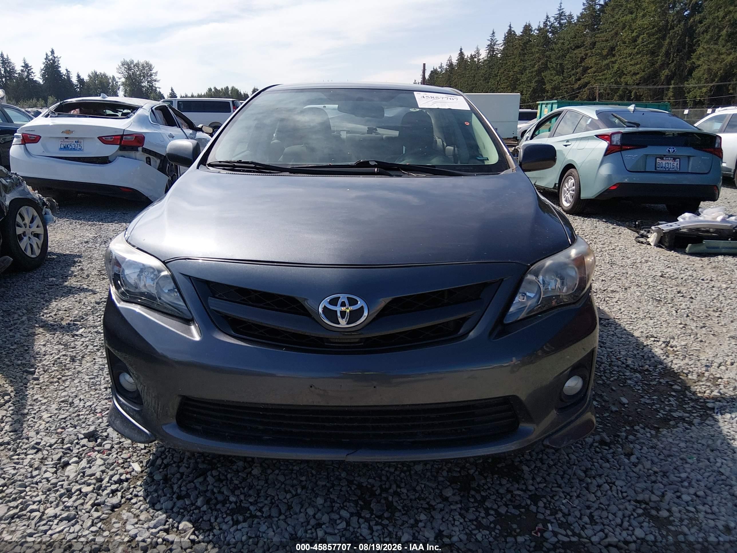 2011 Toyota Corolla S Gray vin: 2T1BU4EE2BC665600