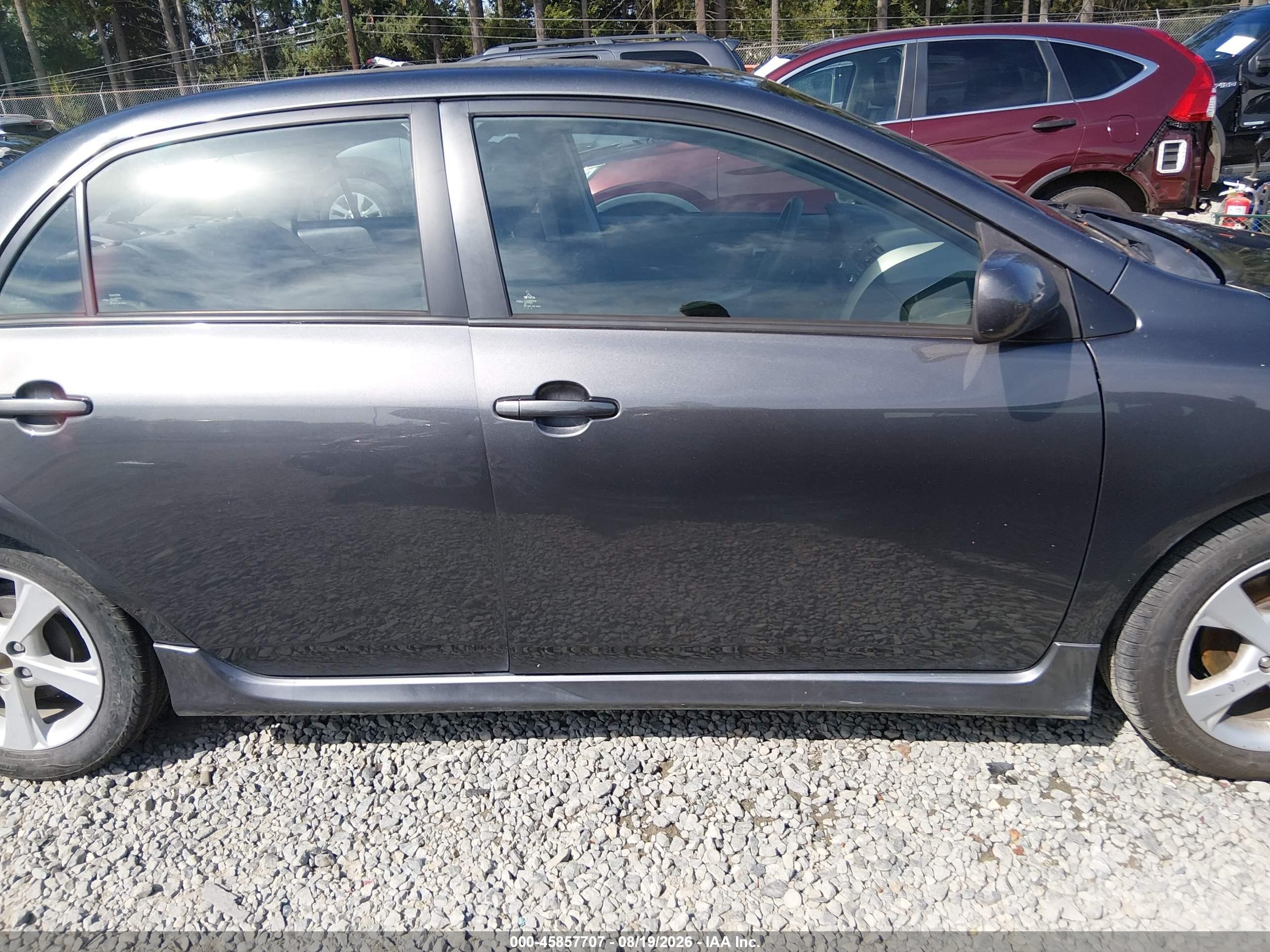 2011 Toyota Corolla S Gray vin: 2T1BU4EE2BC665600