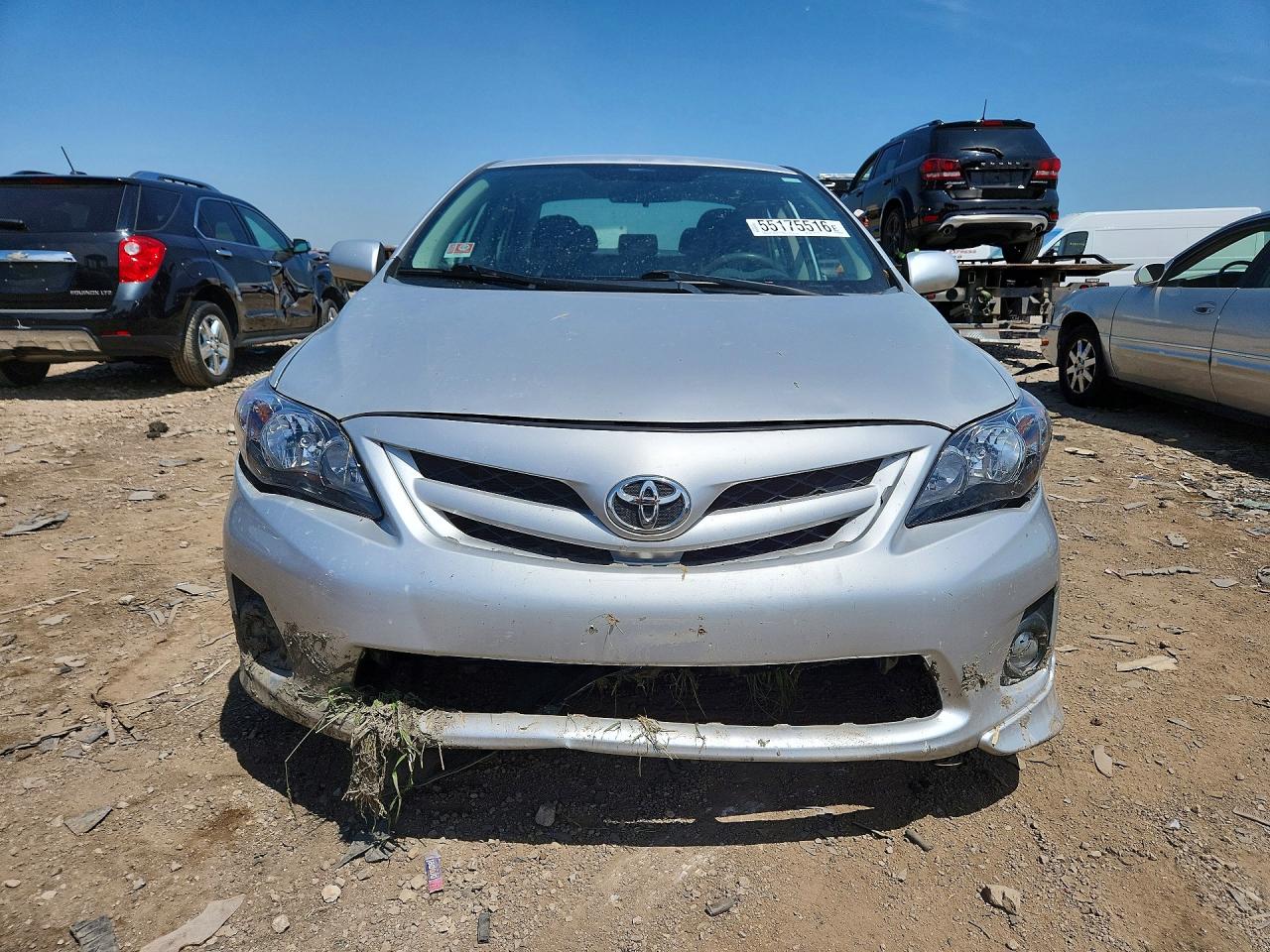 2011 Toyota Corolla S Серебряный vin: 2T1BU4EE2BC670697