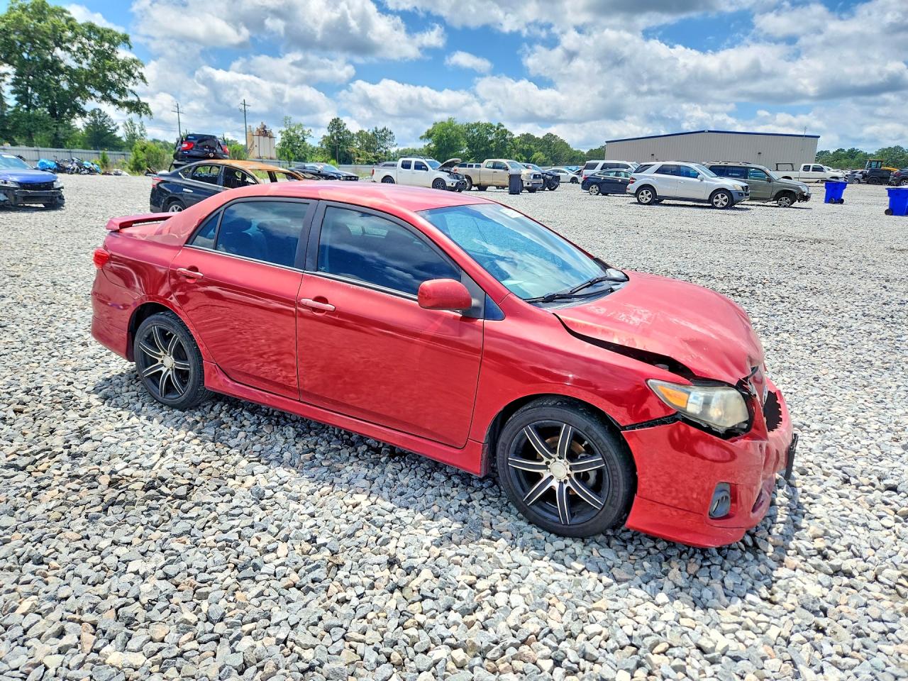 2011 Toyota Corolla S Red vin: 2T1BU4EE2BC674328