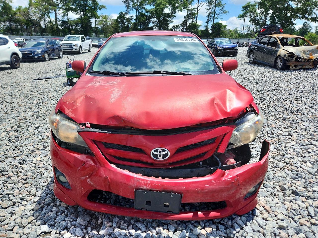 2011 Toyota Corolla S Red vin: 2T1BU4EE2BC674328