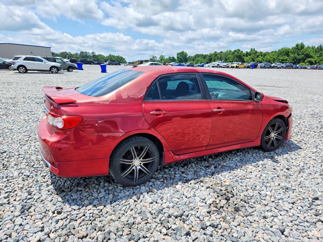 2011 Toyota Corolla S Red vin: 2T1BU4EE2BC674328