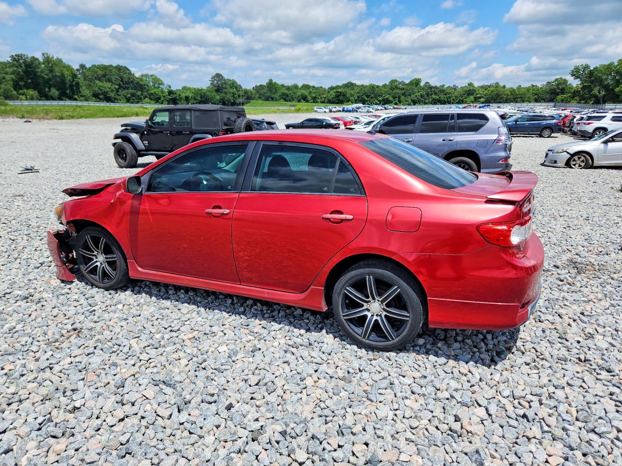 2011 Toyota Corolla S Red vin: 2T1BU4EE2BC674328