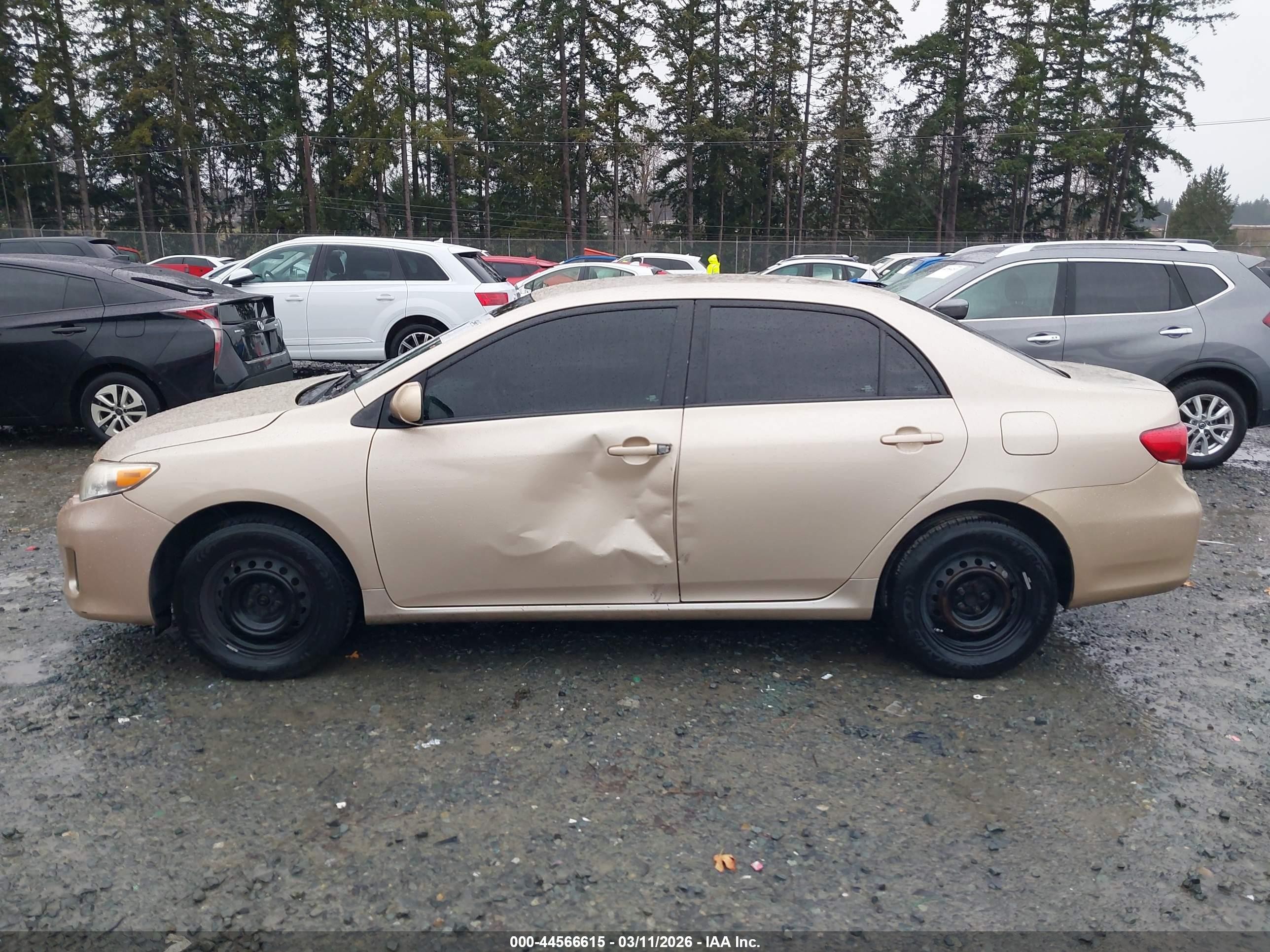 2011 Toyota Corolla Le Gold vin: 2T1BU4EE2BC682896