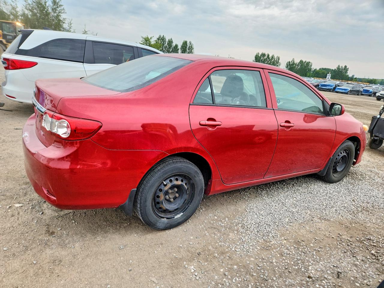 2011 Toyota Corolla Base Red vin: 2T1BU4EE2BC691047