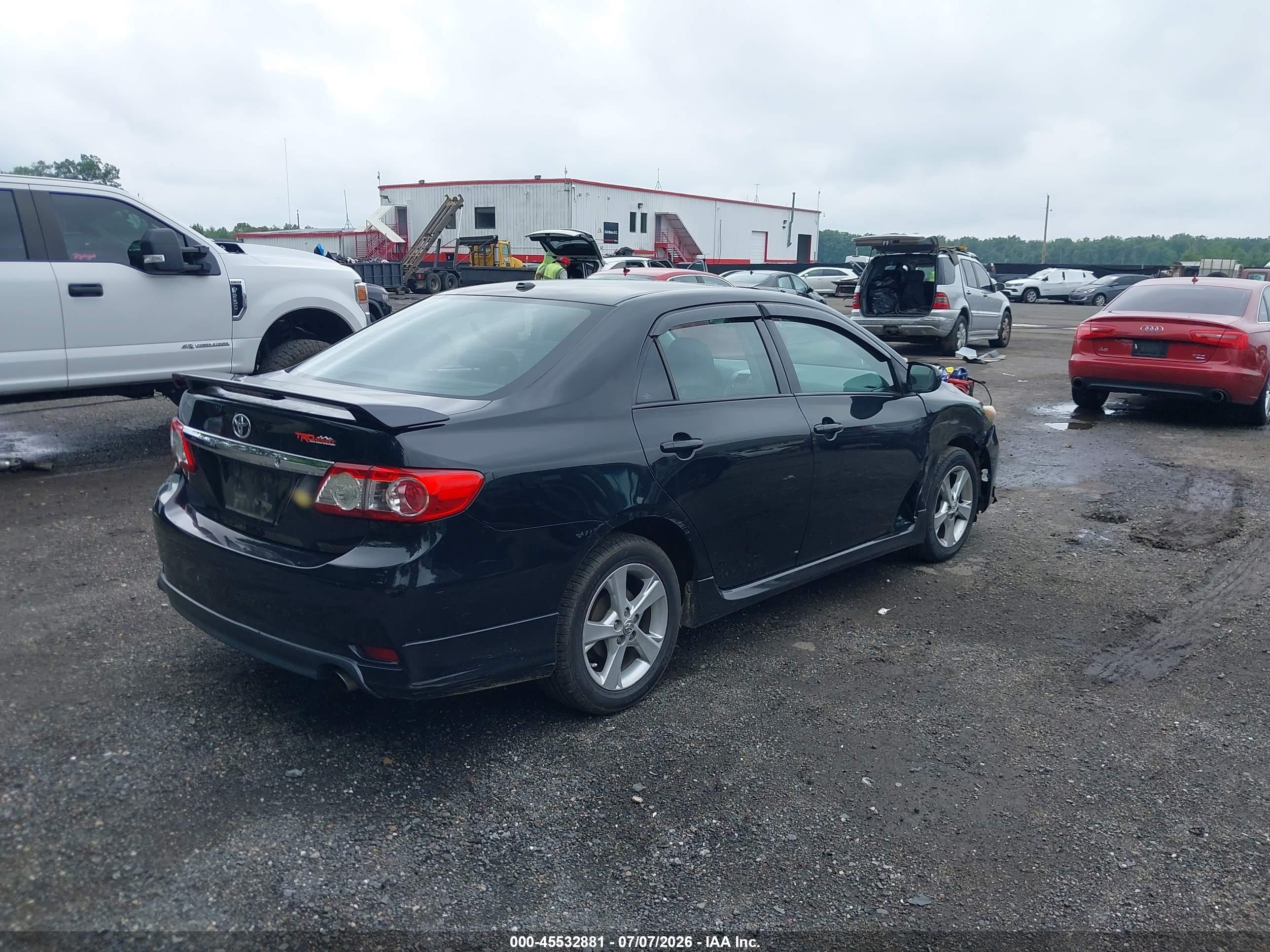 2011 Toyota Corolla S Black vin: 2T1BU4EE2BC710390