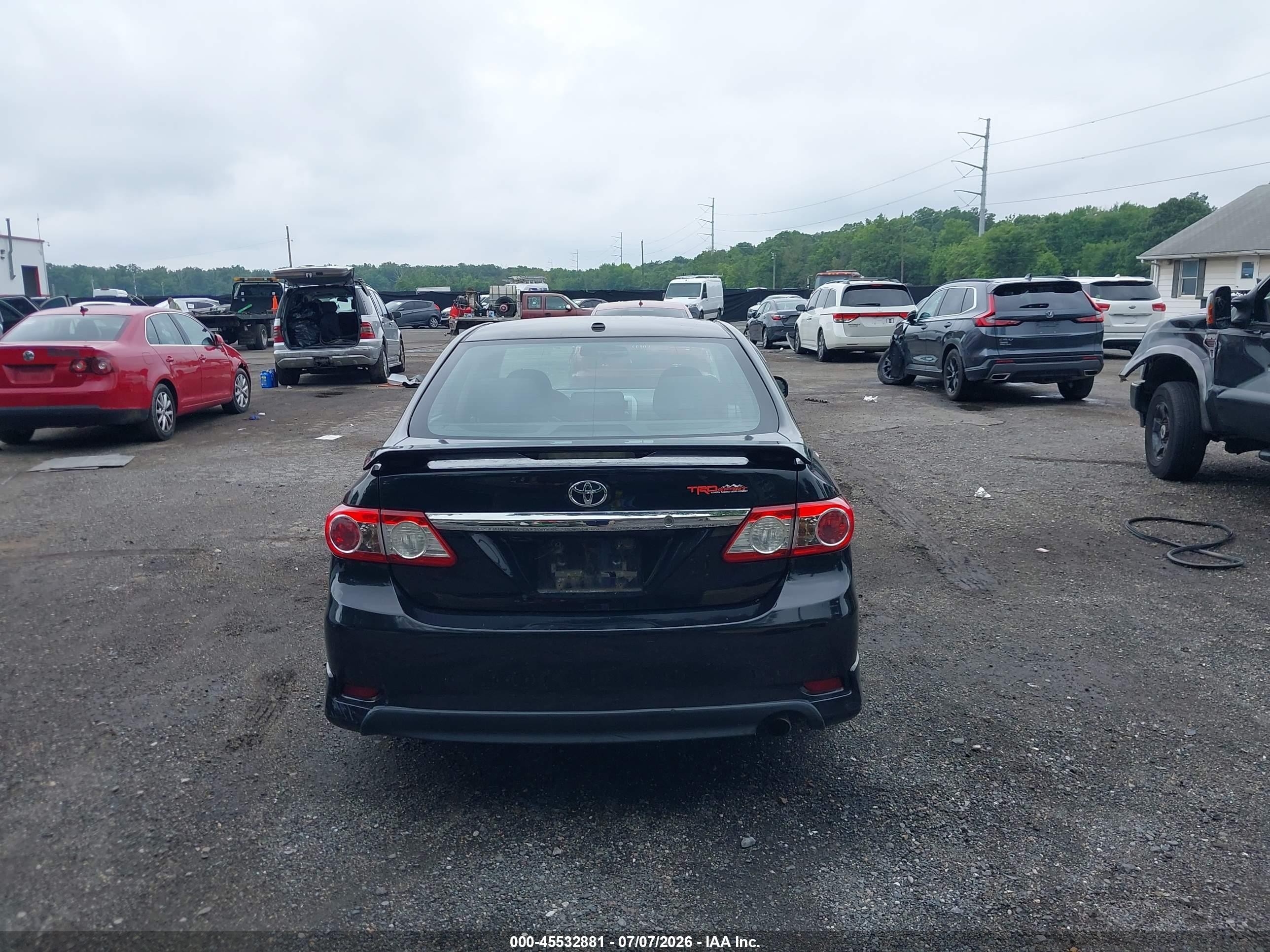 2011 Toyota Corolla S Black vin: 2T1BU4EE2BC710390