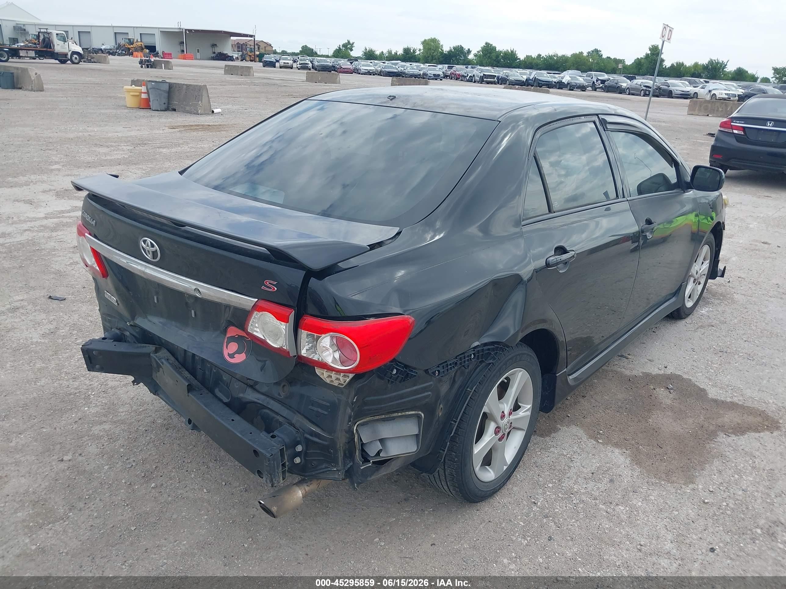 2011 Toyota Corolla S Black vin: 2T1BU4EE2BC729229