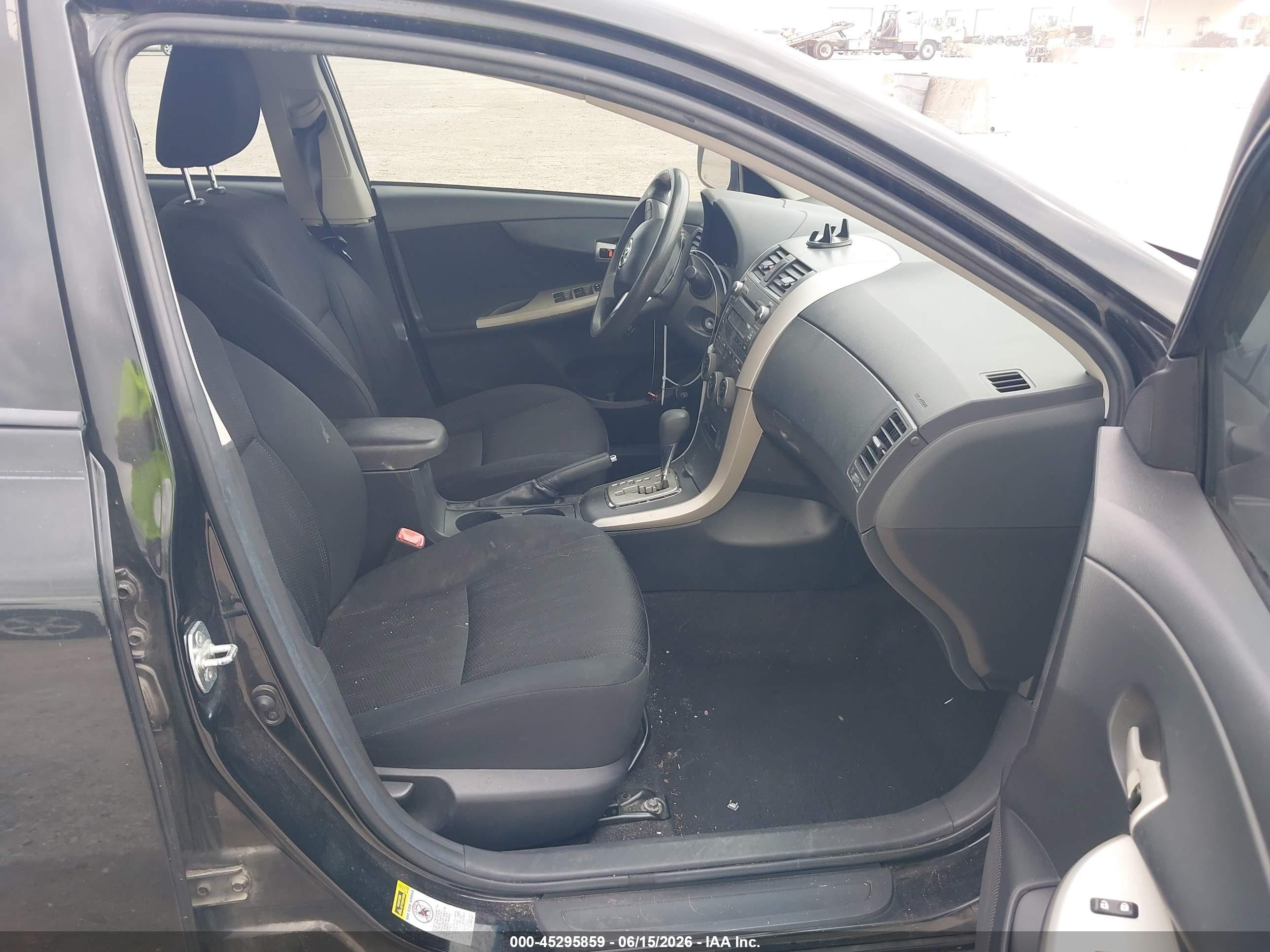 2011 Toyota Corolla S Black vin: 2T1BU4EE2BC729229