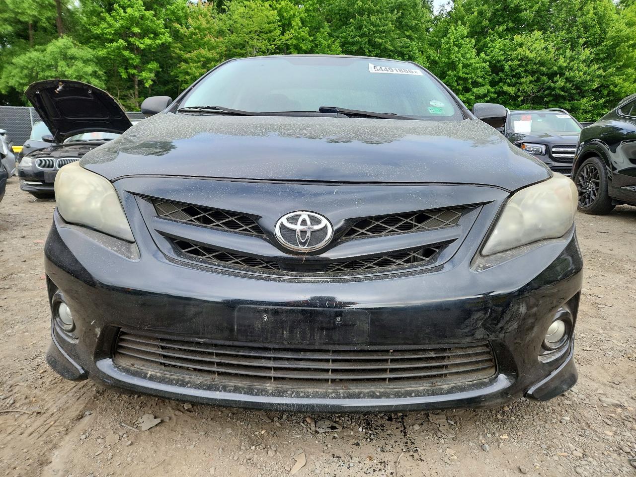 2011 Toyota Corolla S Black vin: 2T1BU4EE2BC732986