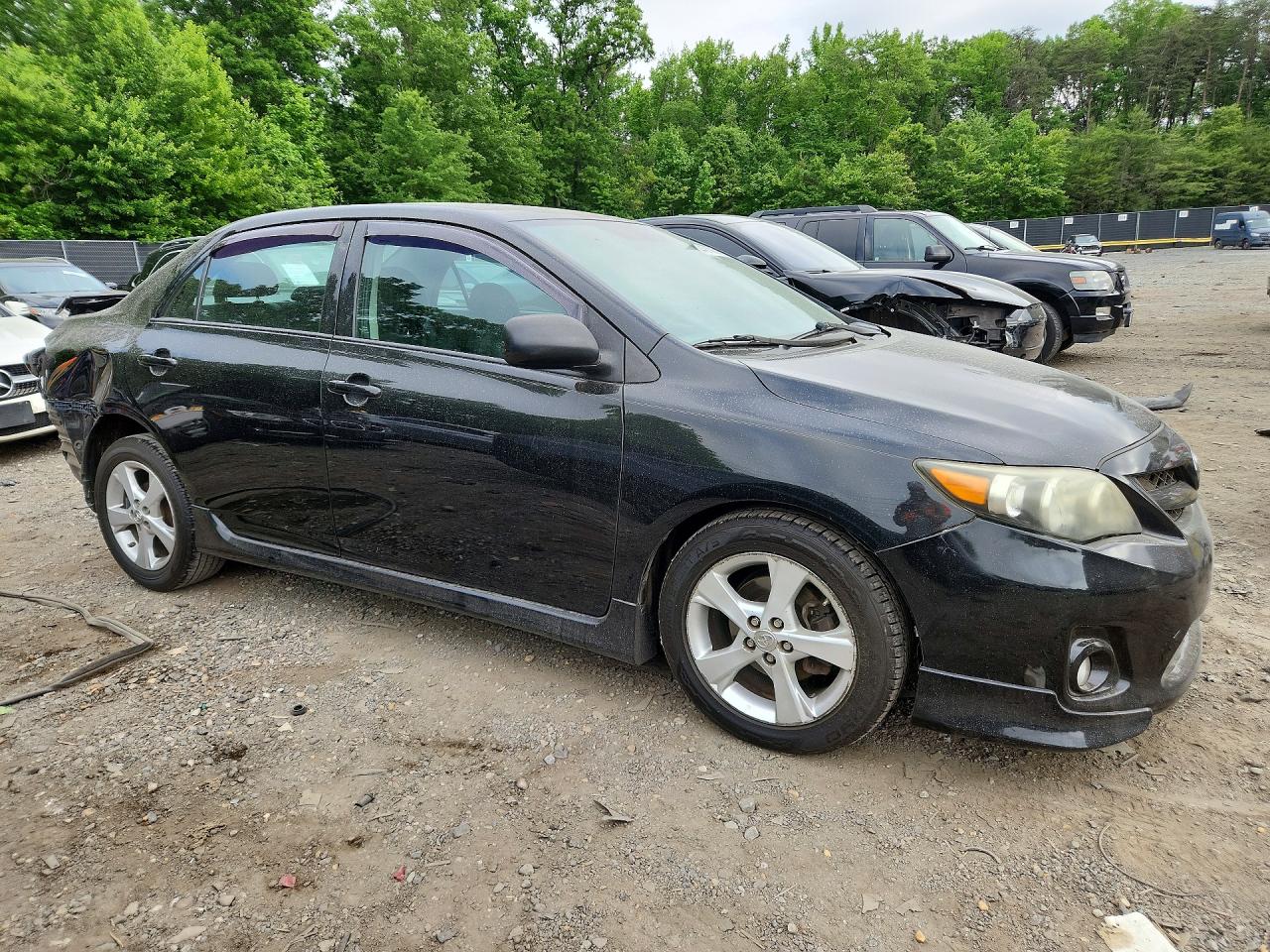 2011 Toyota Corolla S Black vin: 2T1BU4EE2BC732986