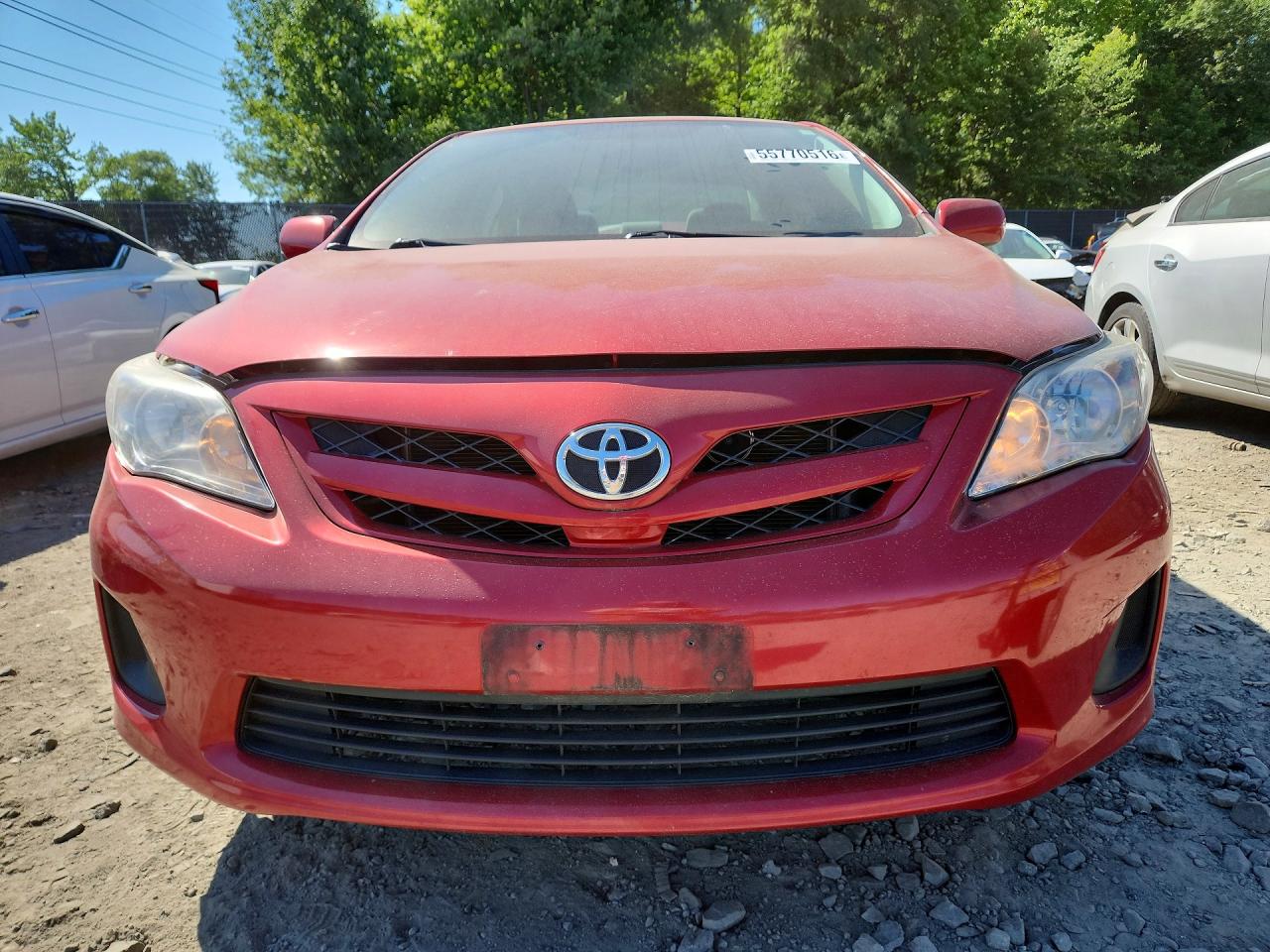 2011 Toyota Corolla Le Красный vin: 2T1BU4EE2BC741817