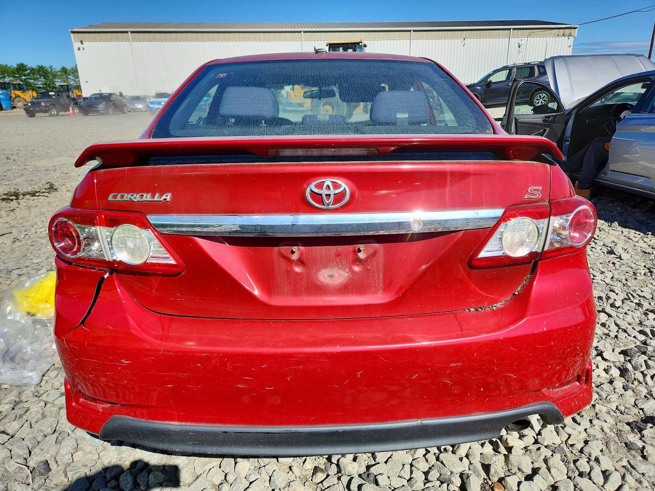 2011 Toyota Corolla S Red vin: 2T1BU4EE2BC745348