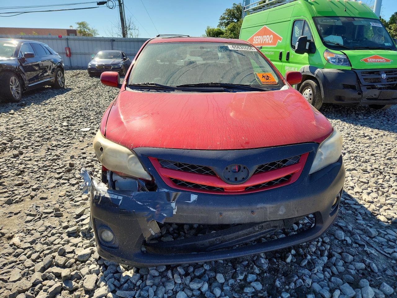 2011 Toyota Corolla S Red vin: 2T1BU4EE2BC745348