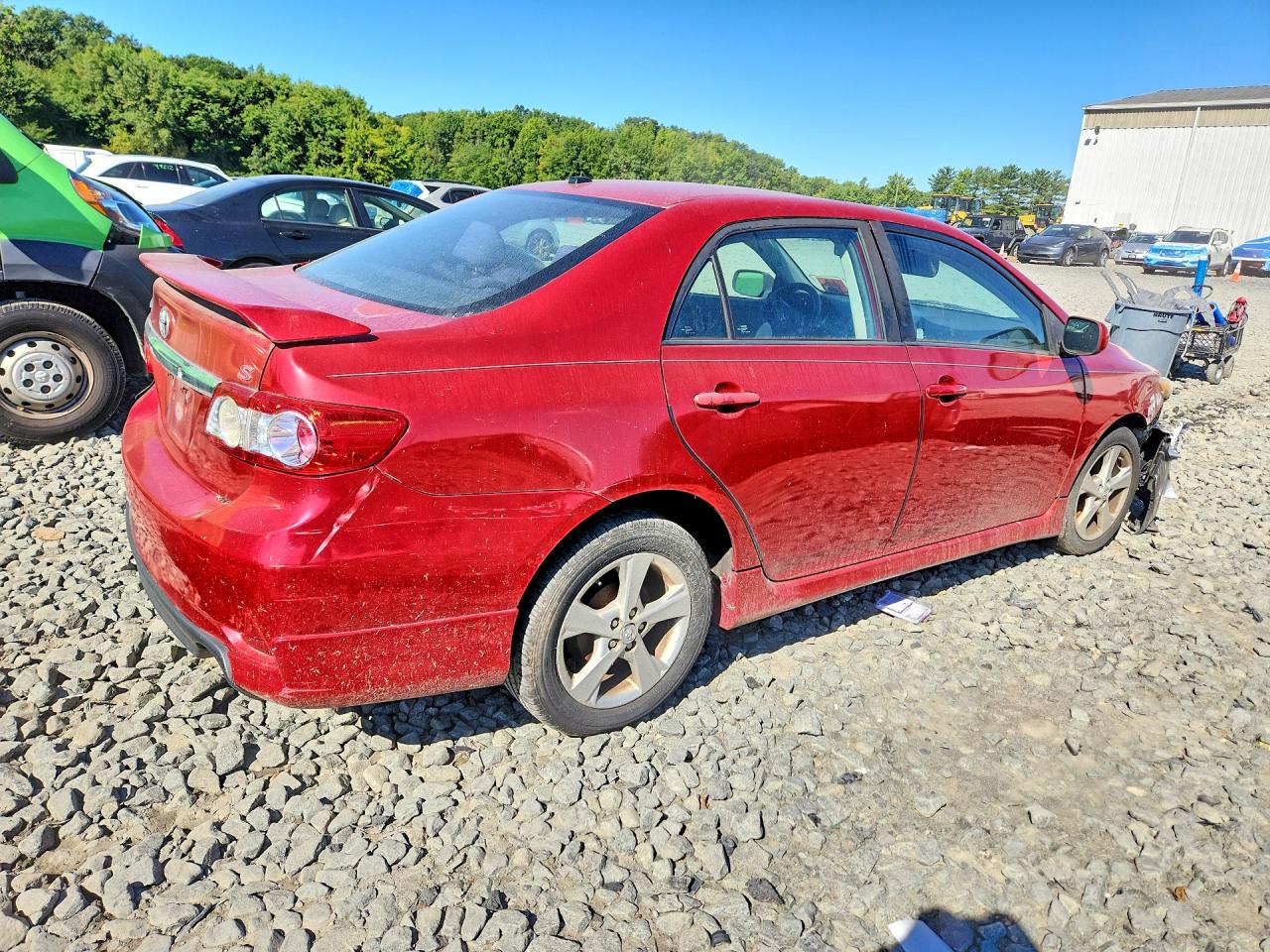 2011 Toyota Corolla S Red vin: 2T1BU4EE2BC745348