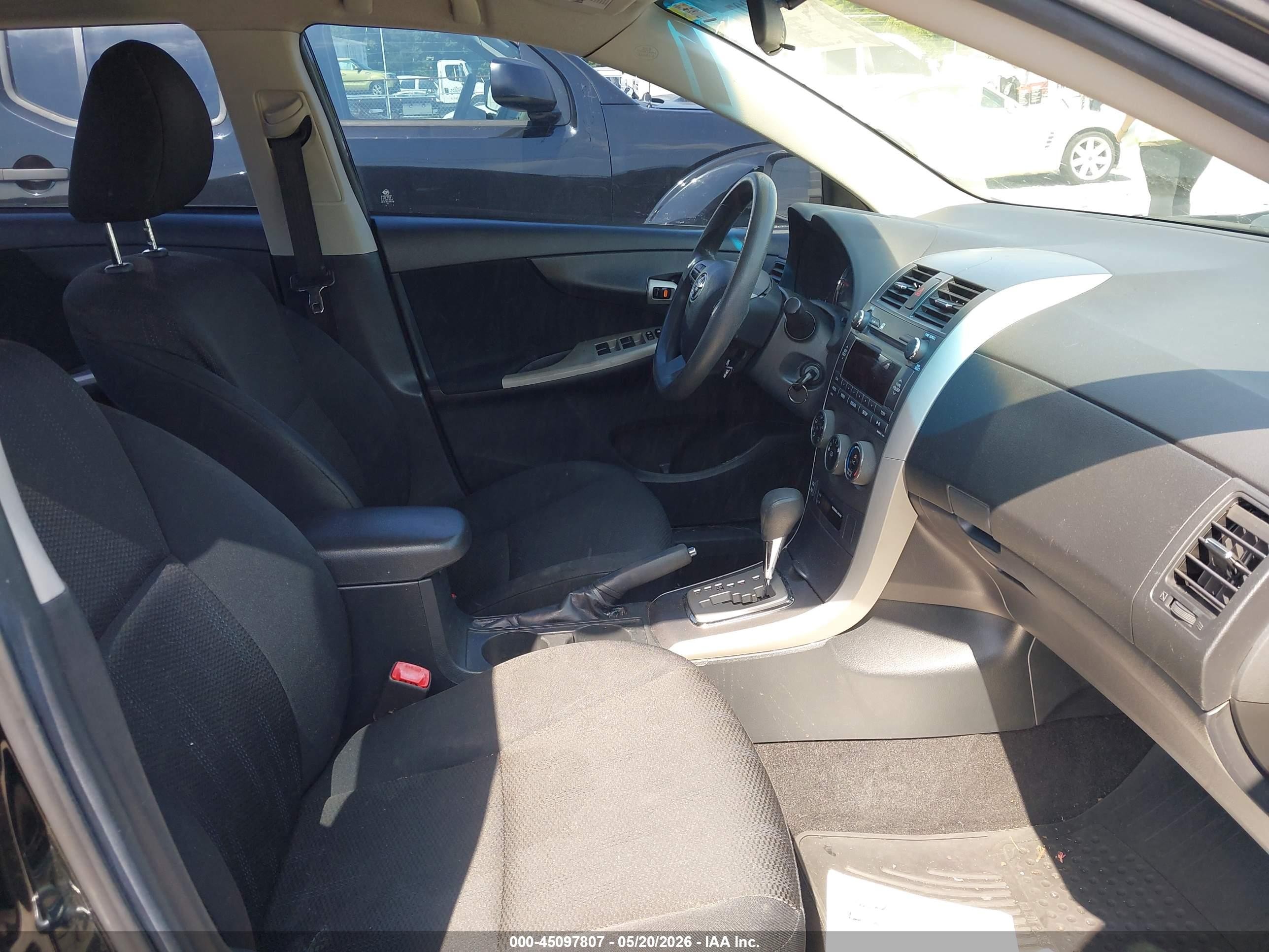 2011 Toyota Corolla S Black vin: 2T1BU4EE2BC754731
