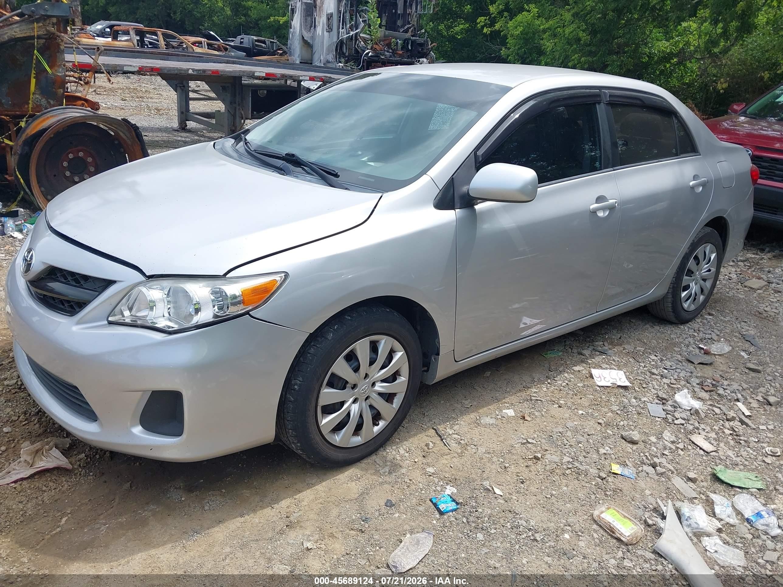 2012 Toyota Corolla Le Gray vin: 2T1BU4EE2CC765388