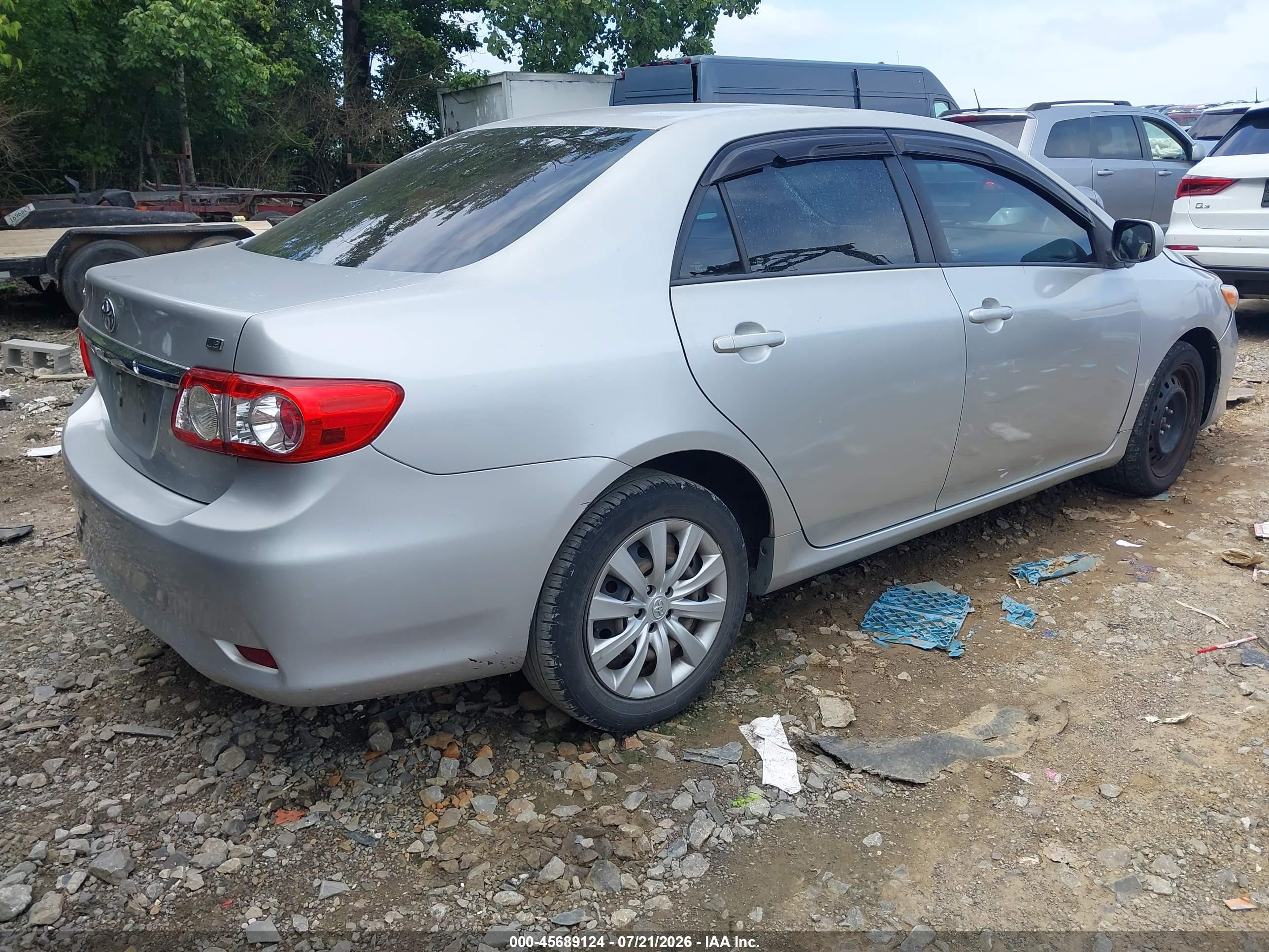 2012 Toyota Corolla Le Gray vin: 2T1BU4EE2CC765388