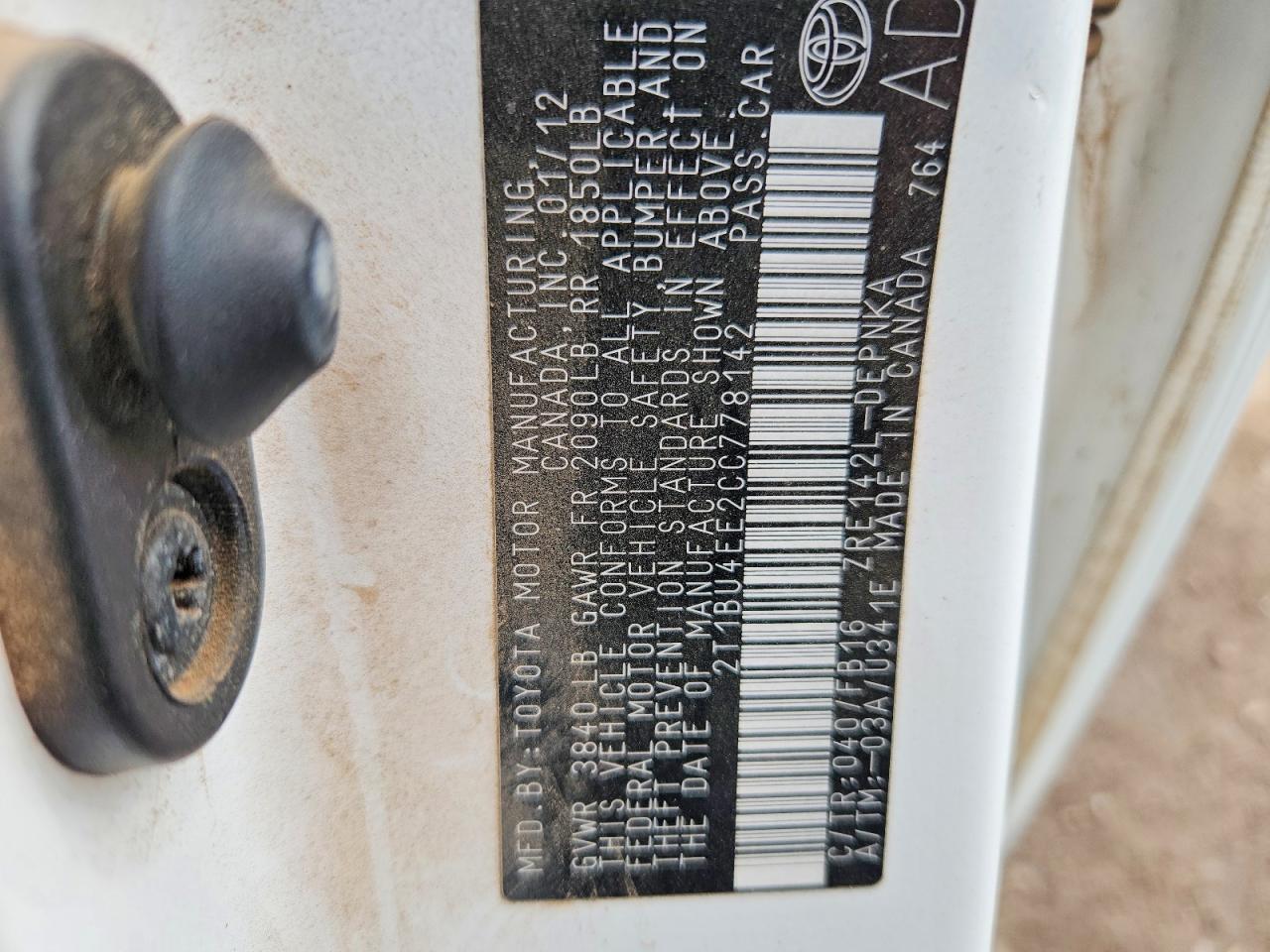 2012 Toyota Corolla Le Серебряный vin: 2T1BU4EE2CC778142