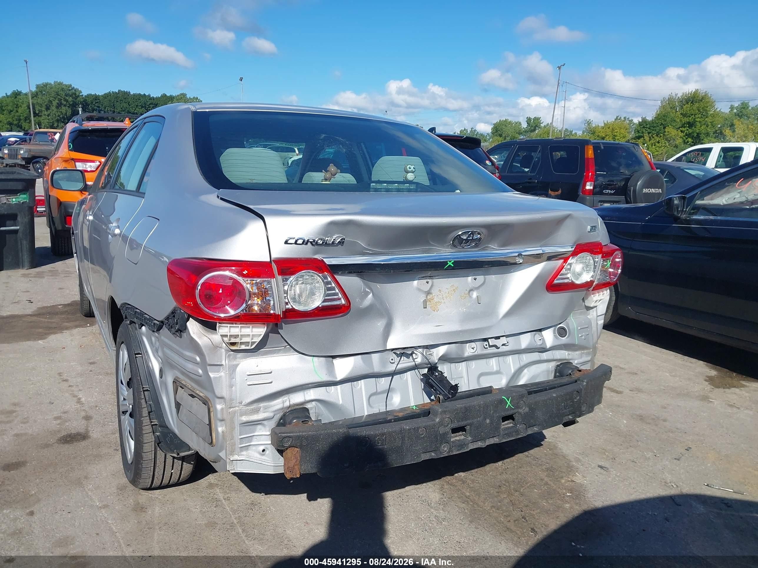 2012 Toyota Corolla Le Silver vin: 2T1BU4EE2CC792297
