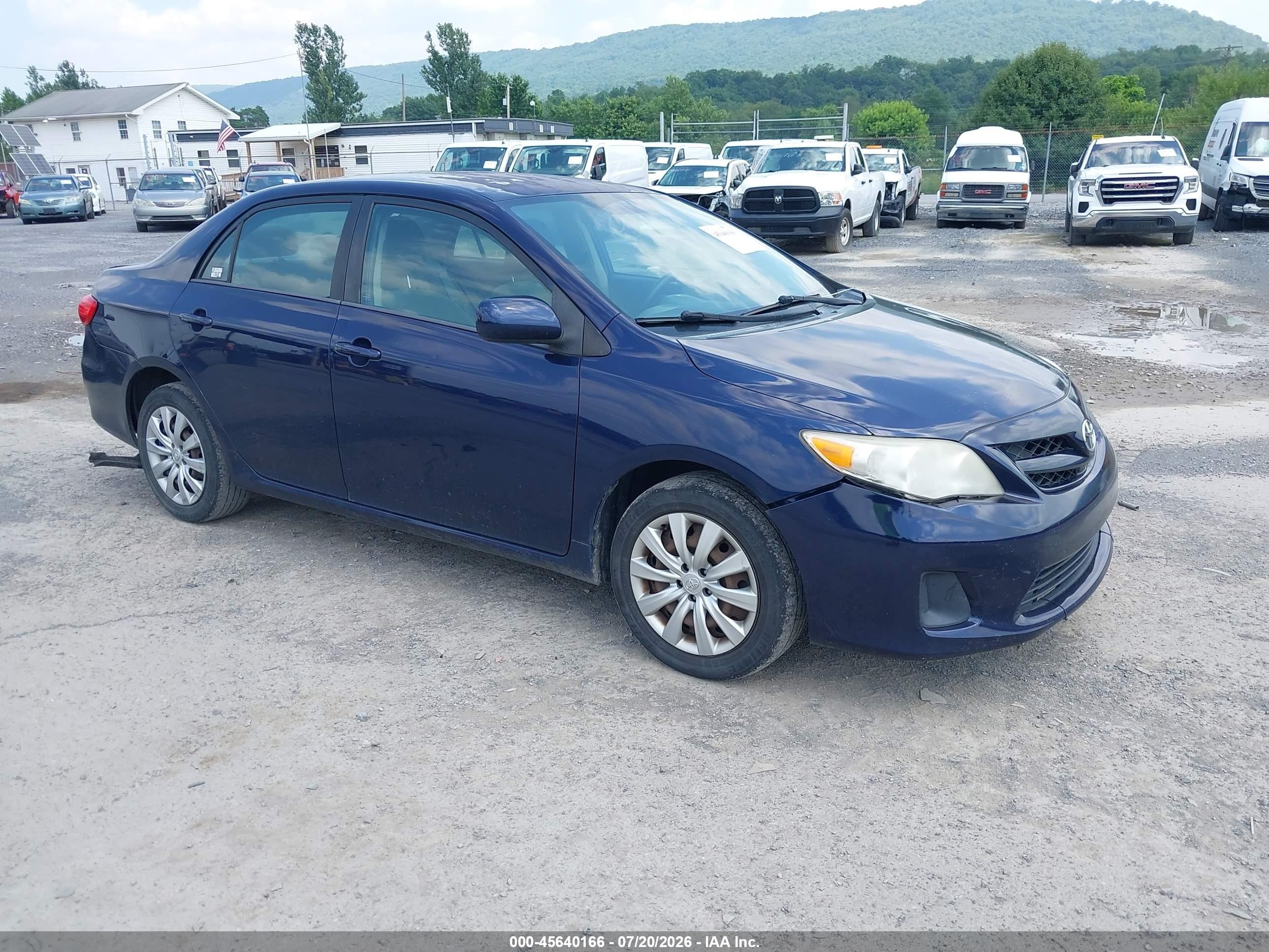 2012 Toyota Corolla Le Dark Blue vin: 2T1BU4EE2CC793871