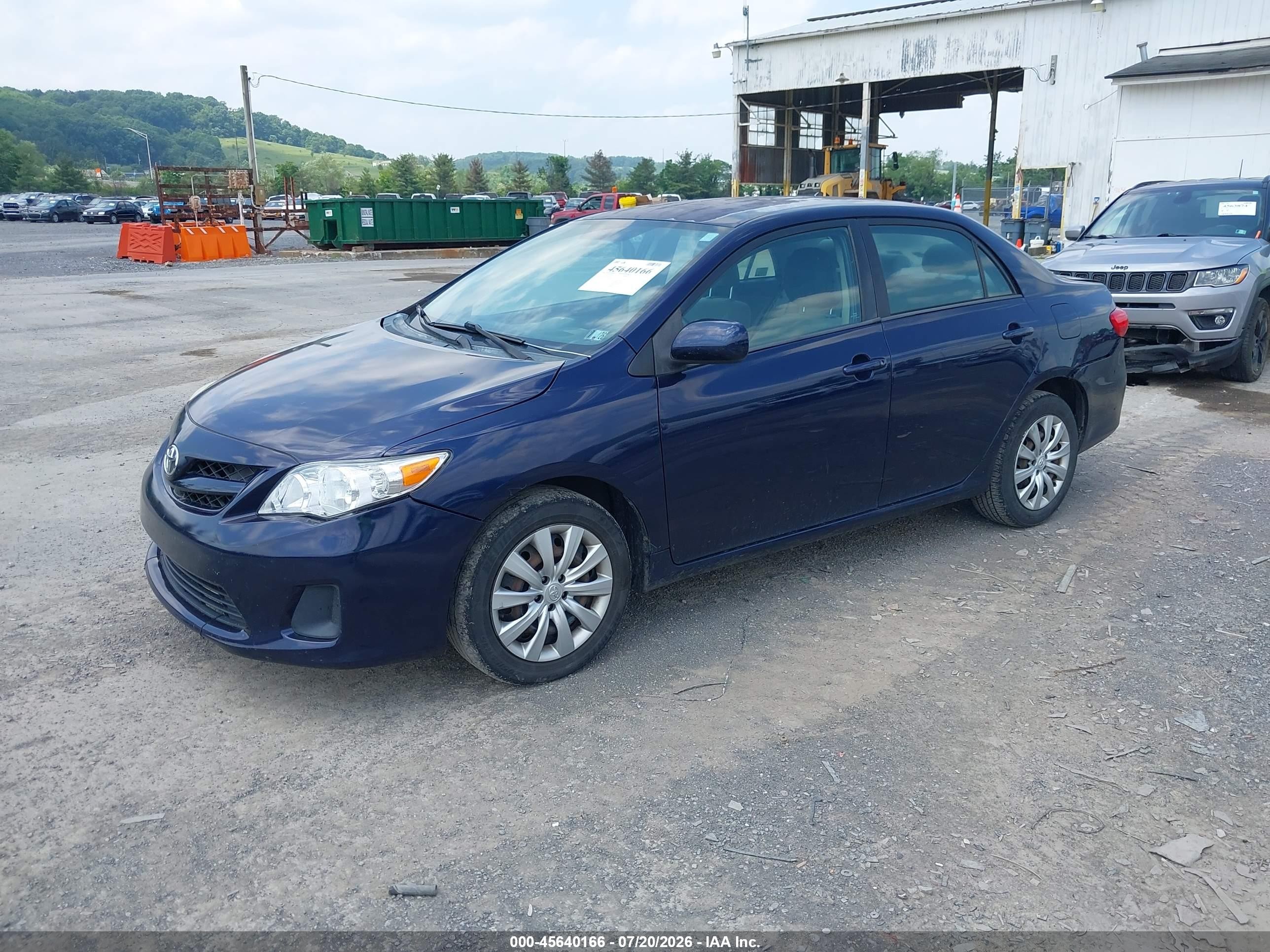 2012 Toyota Corolla Le Dark Blue vin: 2T1BU4EE2CC793871
