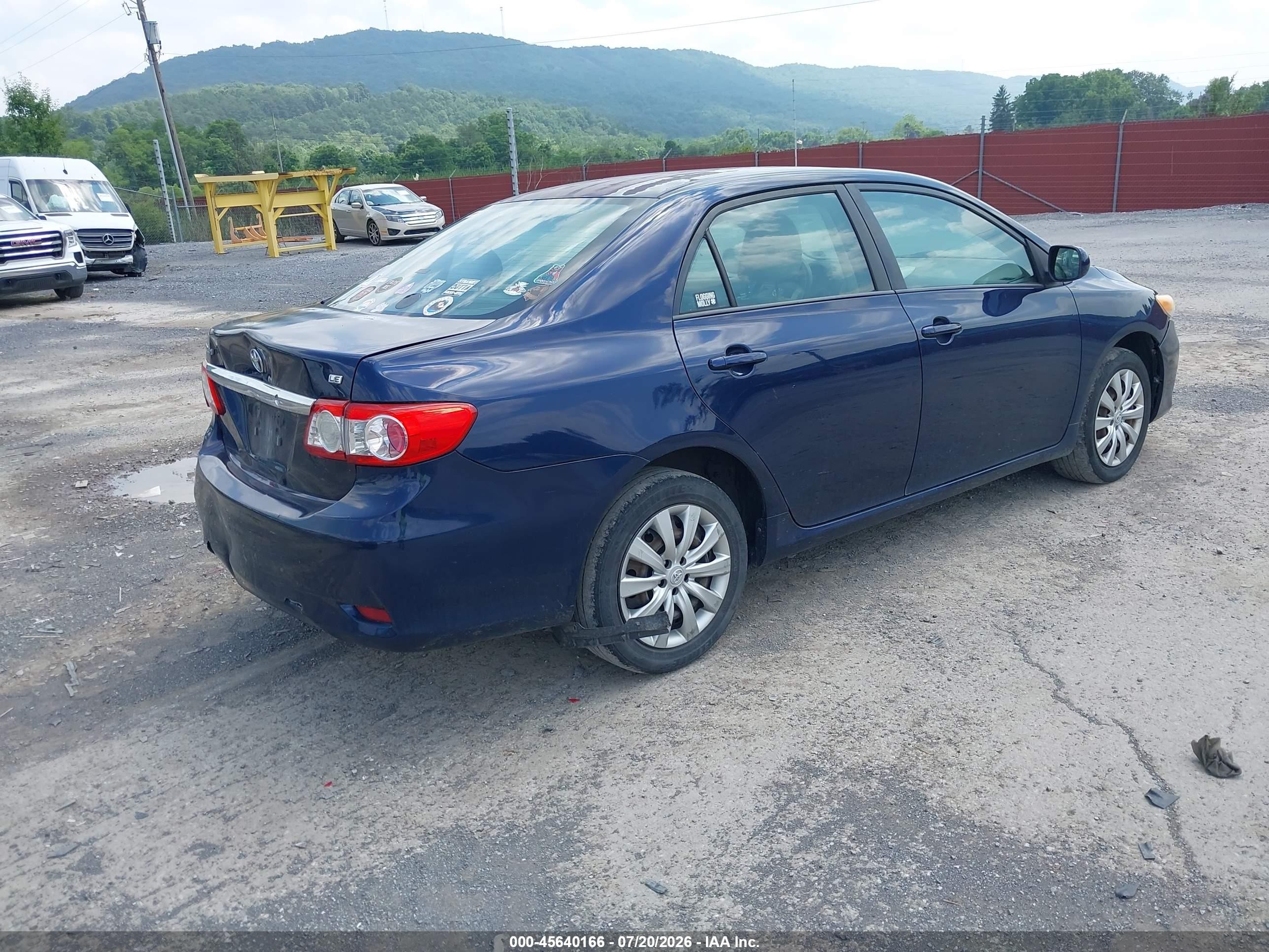 2012 Toyota Corolla Le Dark Blue vin: 2T1BU4EE2CC793871