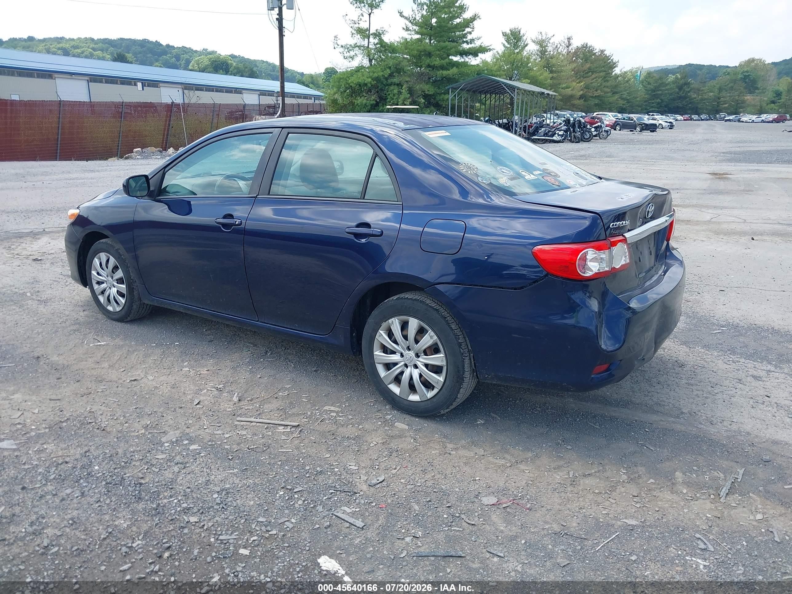 2012 Toyota Corolla Le Dark Blue vin: 2T1BU4EE2CC793871