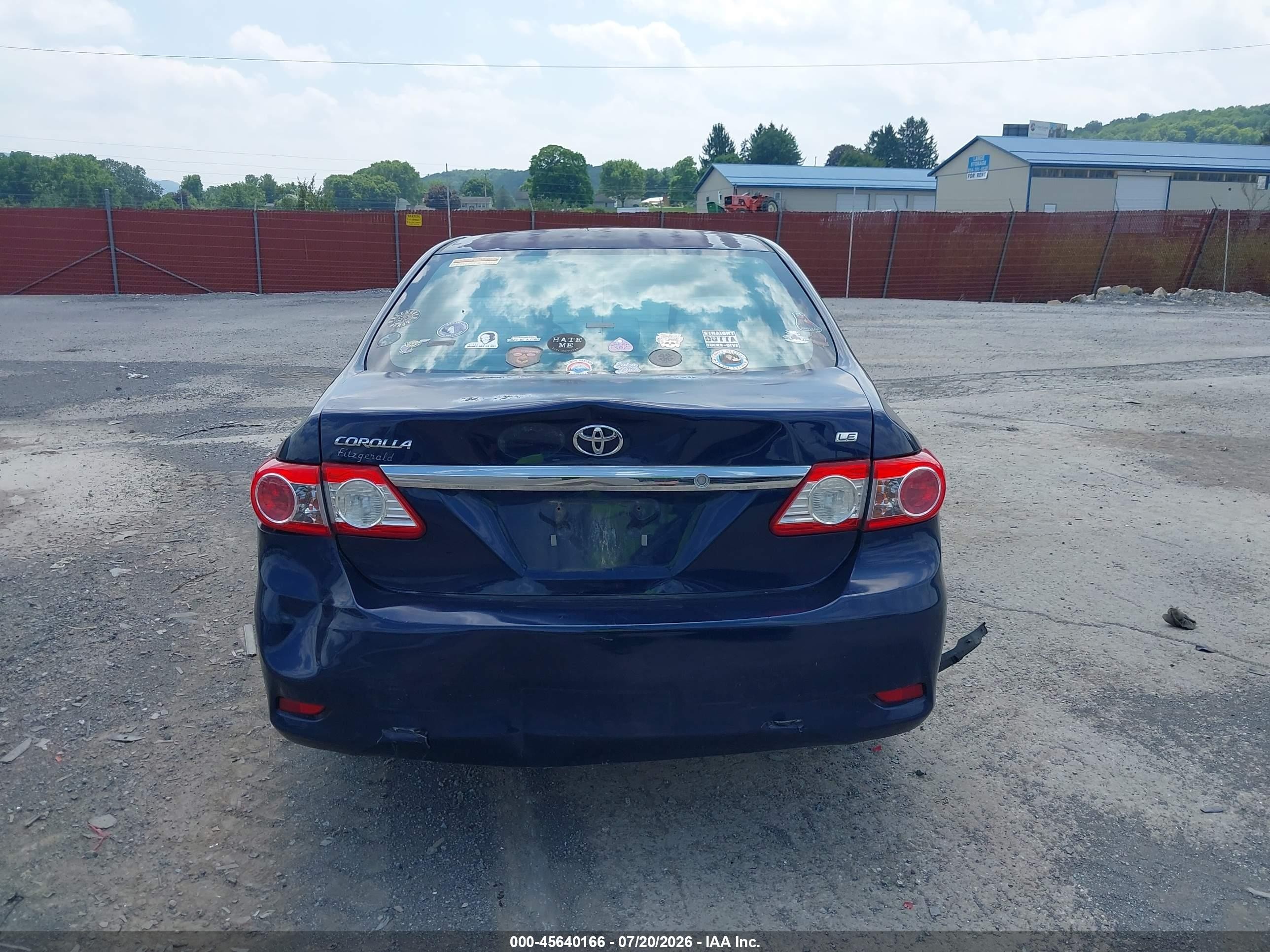 2012 Toyota Corolla Le Dark Blue vin: 2T1BU4EE2CC793871