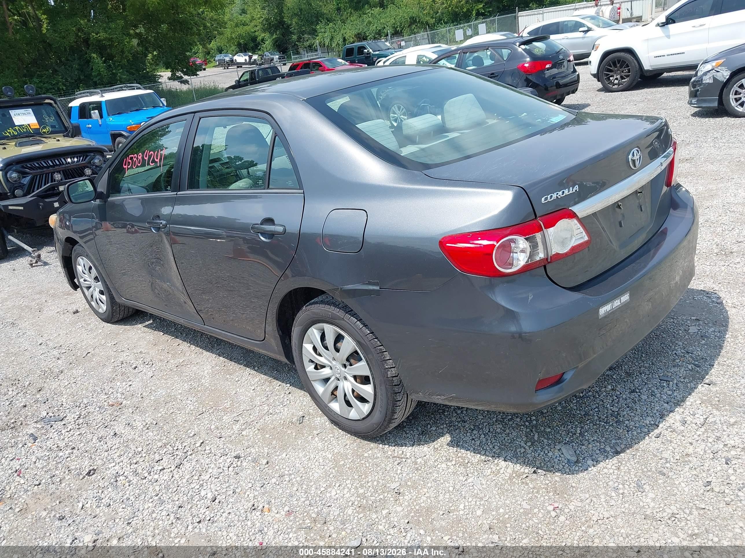 2012 Toyota Corolla Le Gray vin: 2T1BU4EE2CC796382
