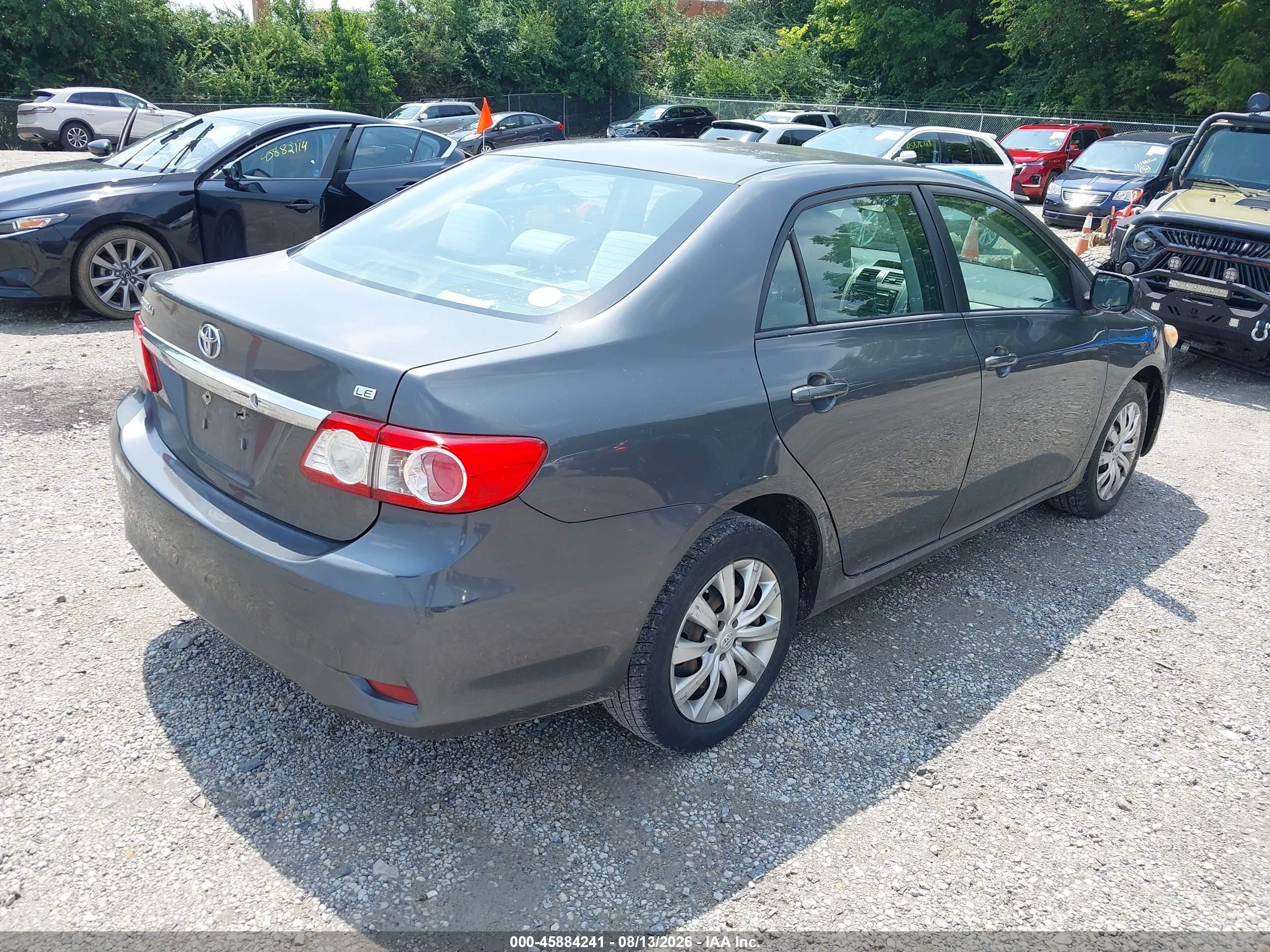 2012 Toyota Corolla Le Gray vin: 2T1BU4EE2CC796382