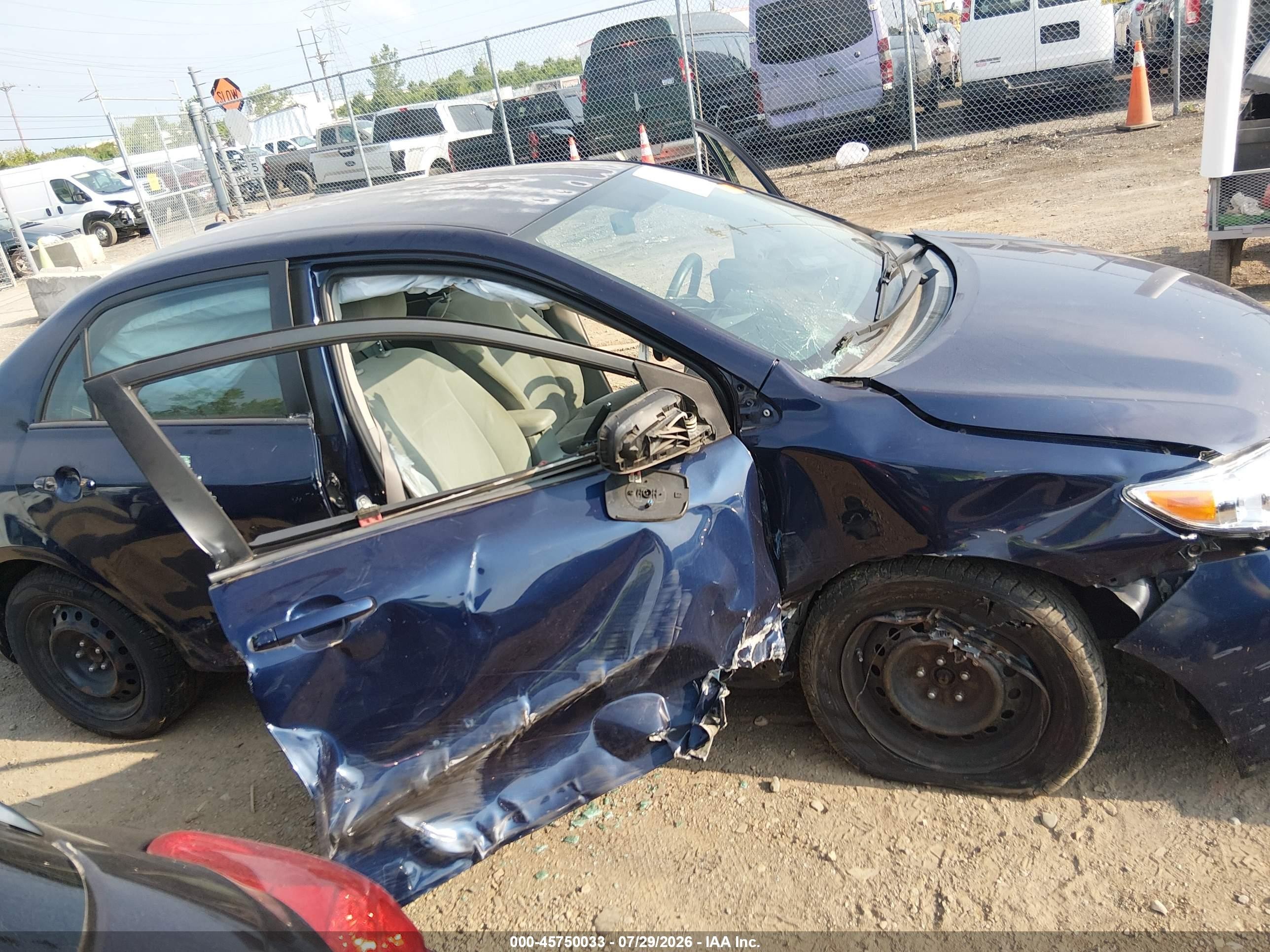 2012 Toyota Corolla Le Blue vin: 2T1BU4EE2CC796656
