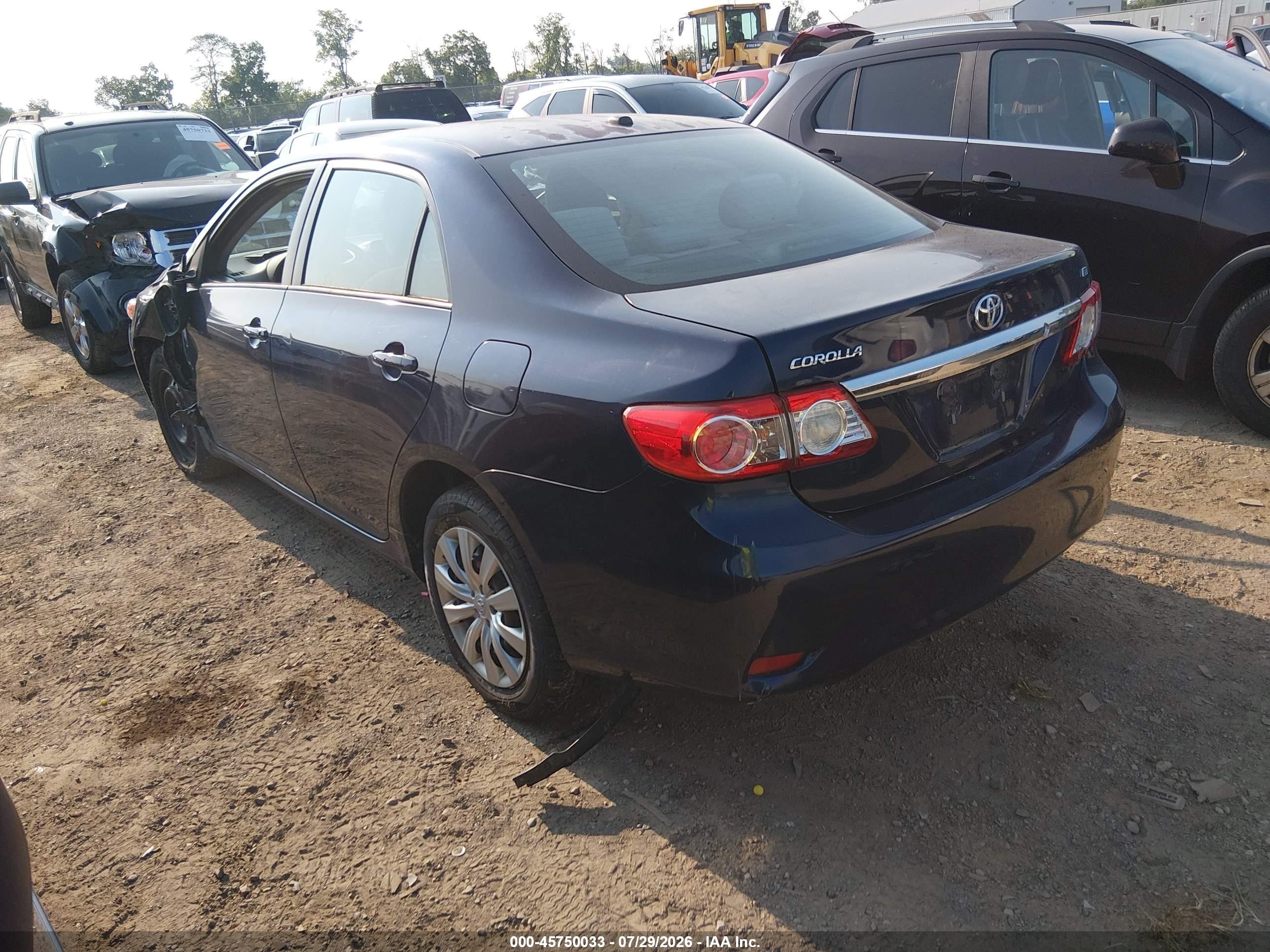 2012 Toyota Corolla Le Blue vin: 2T1BU4EE2CC796656