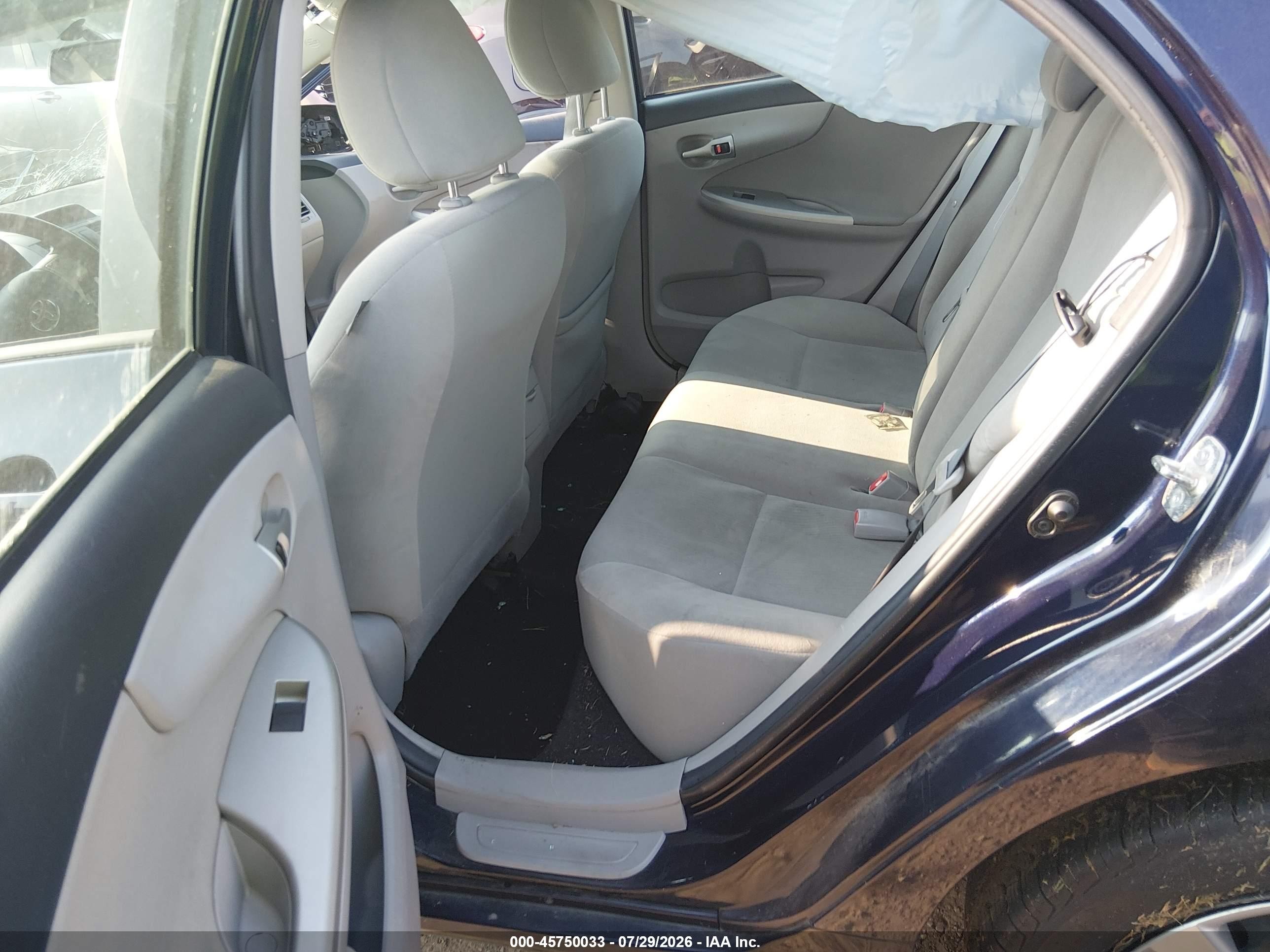 2012 Toyota Corolla Le Blue vin: 2T1BU4EE2CC796656