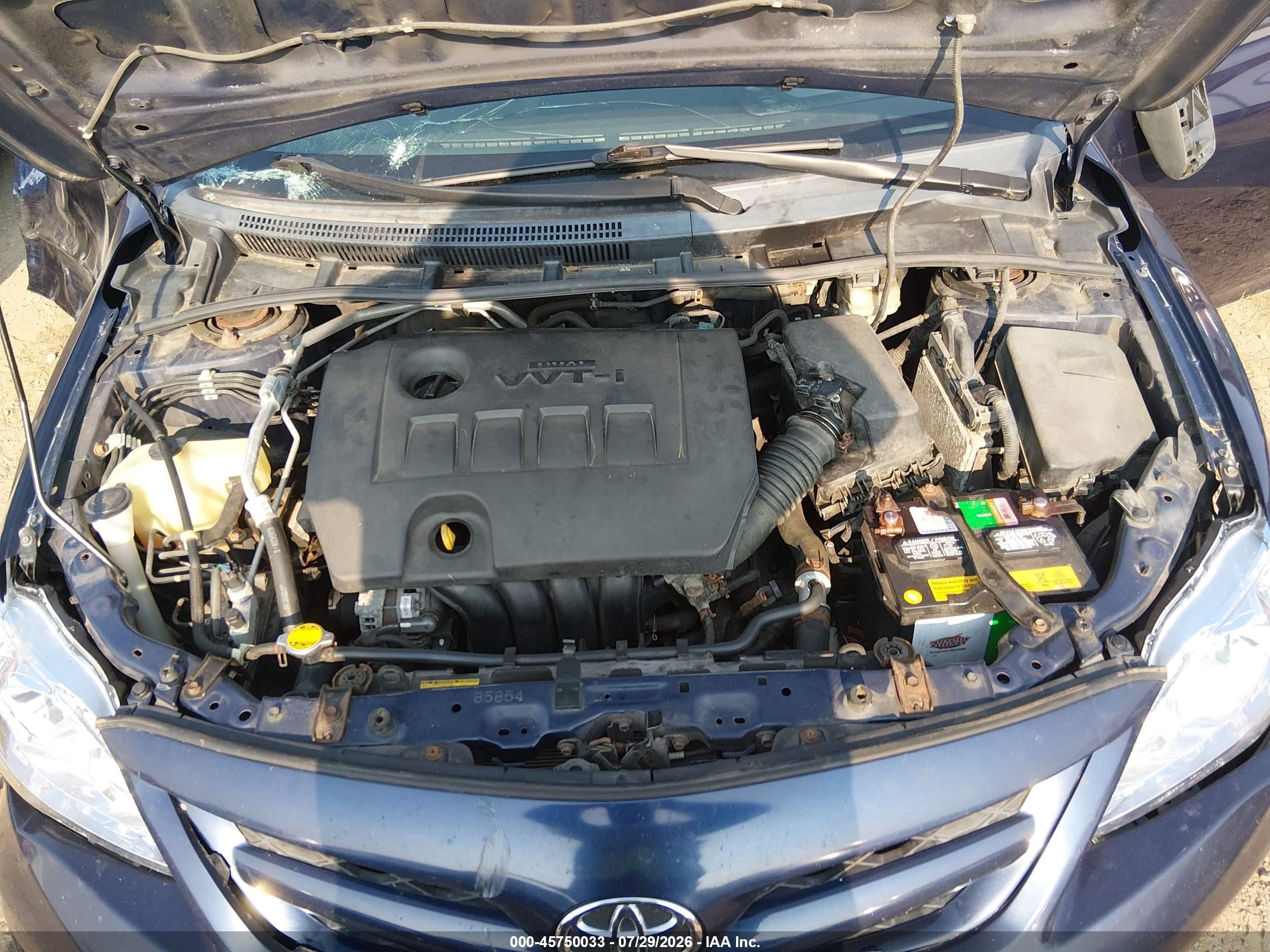 2012 Toyota Corolla Le Blue vin: 2T1BU4EE2CC796656
