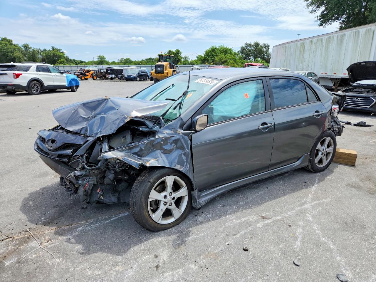 2012 Toyota Corolla S Gray vin: 2T1BU4EE2CC803637