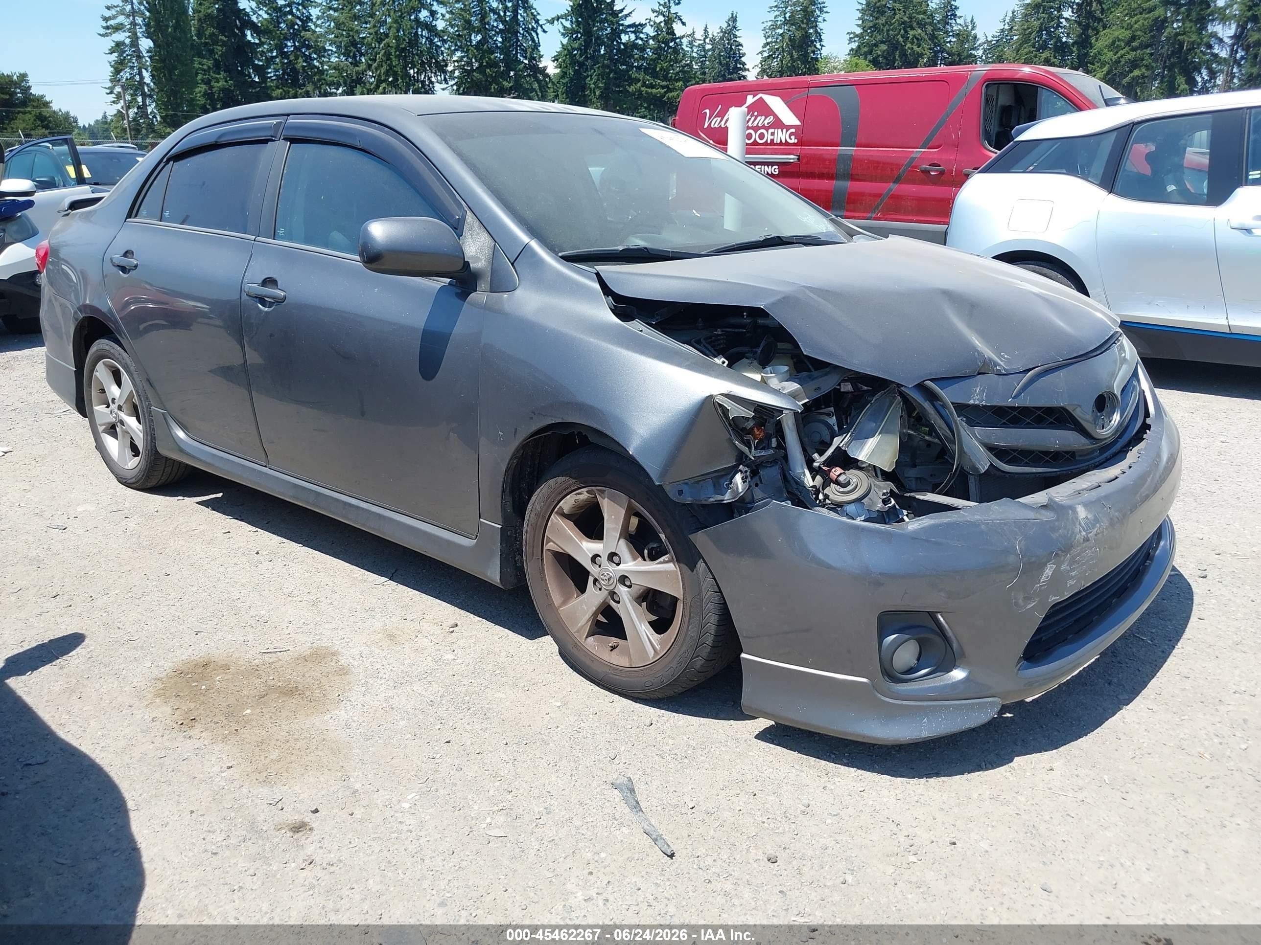 2012 Toyota Corolla S Серый vin: 2T1BU4EE2CC809888
