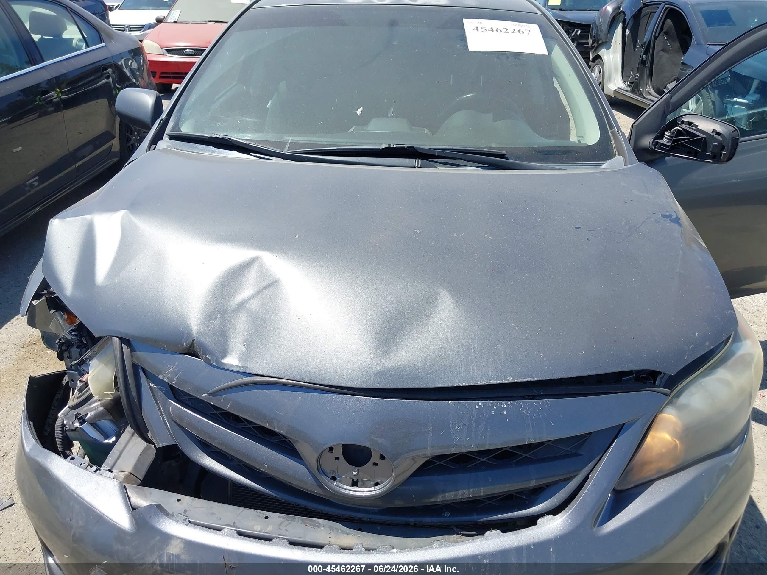 2012 Toyota Corolla S Gray vin: 2T1BU4EE2CC809888