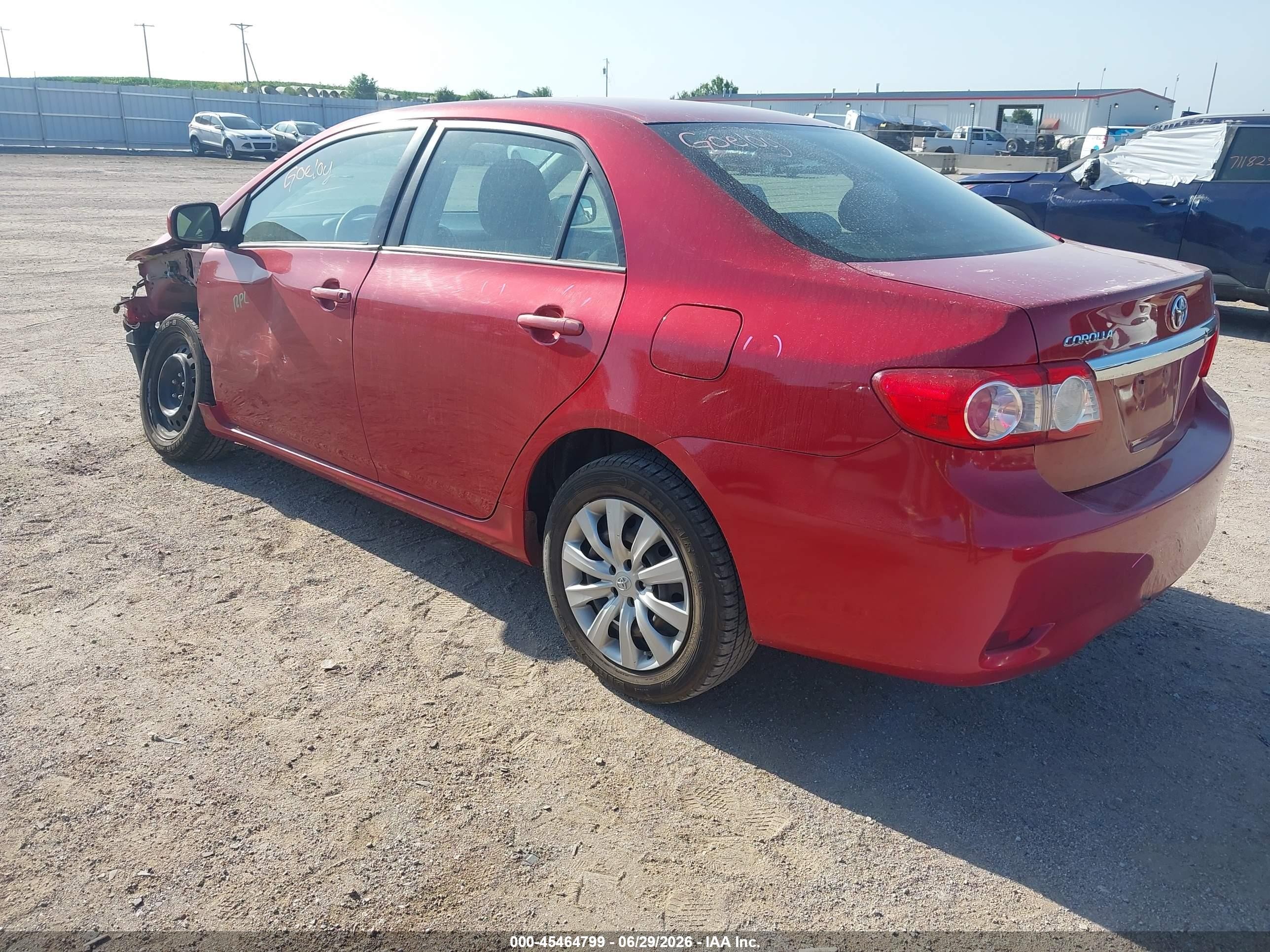 2012 Toyota Corolla Le Red vin: 2T1BU4EE2CC810278