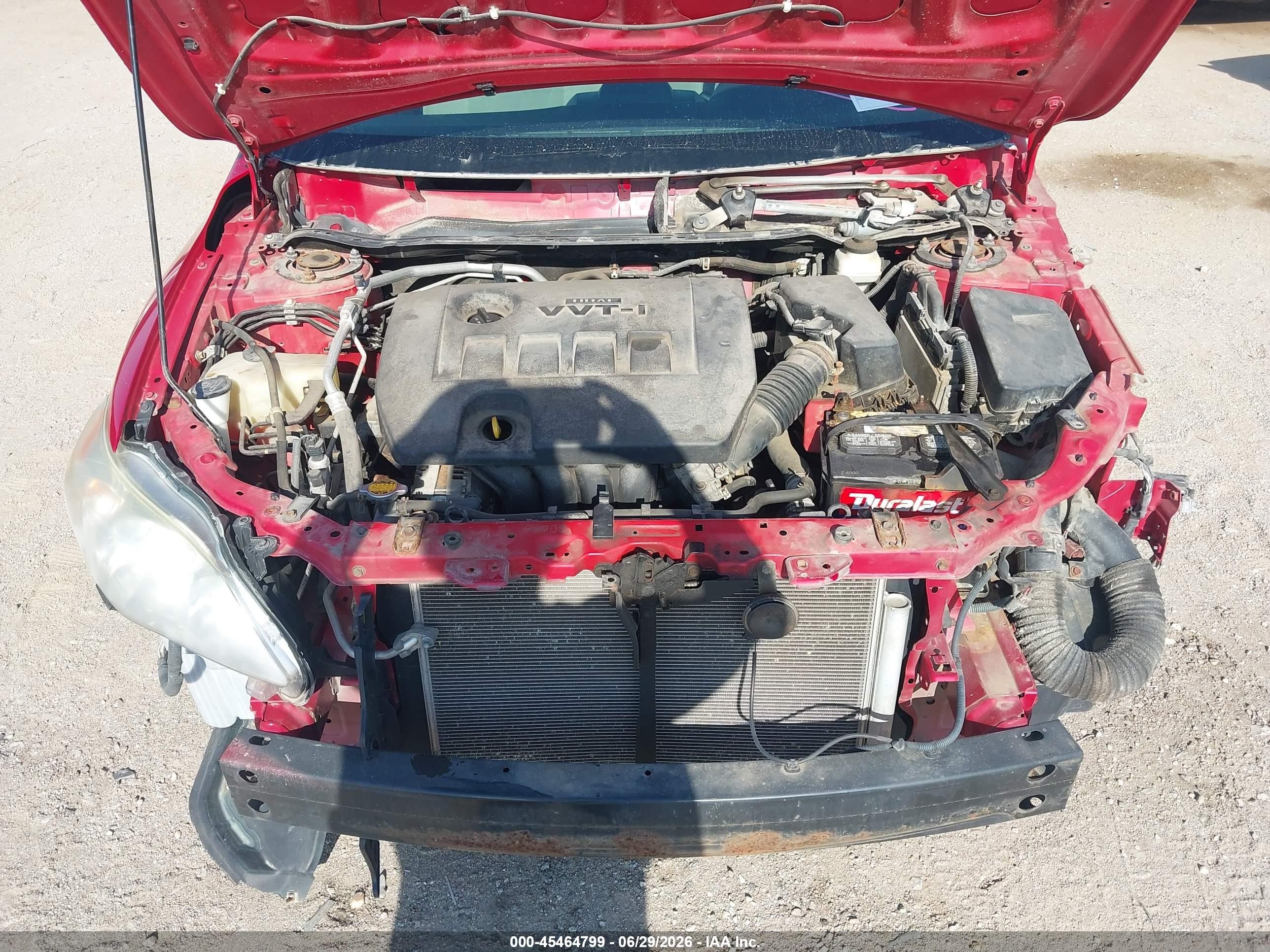 2012 Toyota Corolla Le Red vin: 2T1BU4EE2CC810278