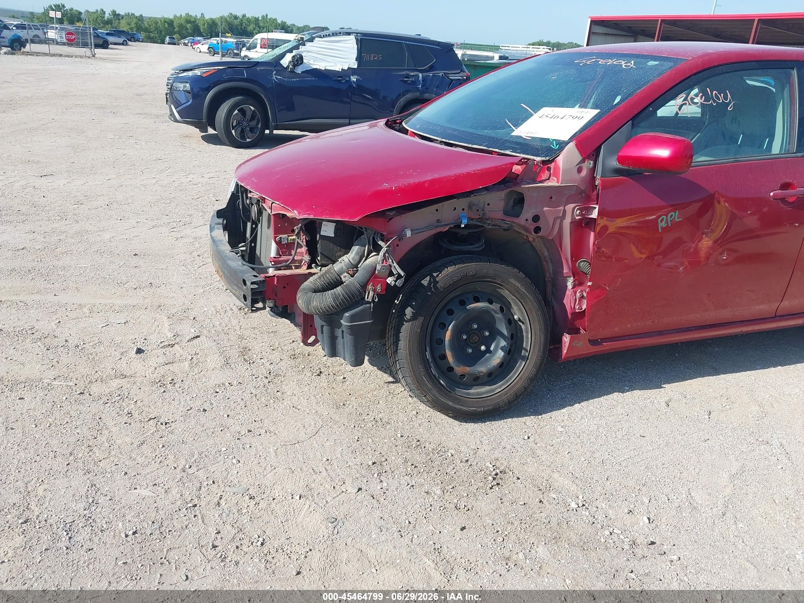 2012 Toyota Corolla Le Red vin: 2T1BU4EE2CC810278