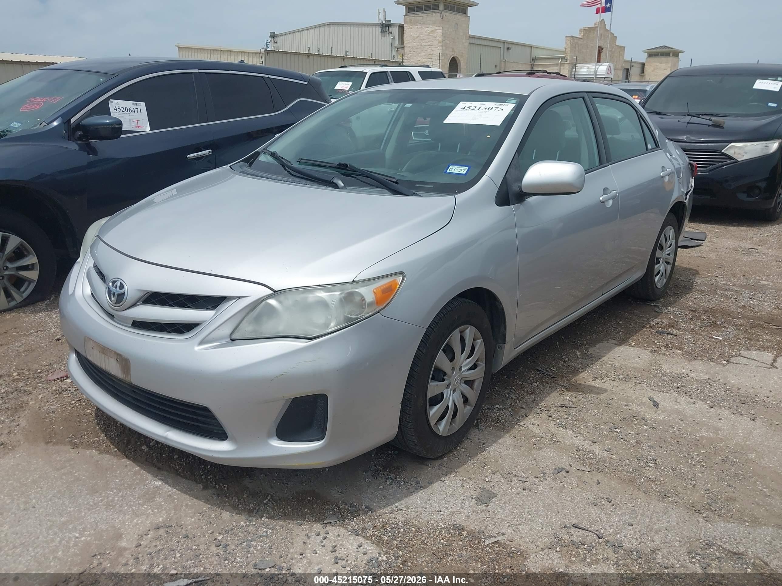 2012 Toyota Corolla Le Silver vin: 2T1BU4EE2CC818199