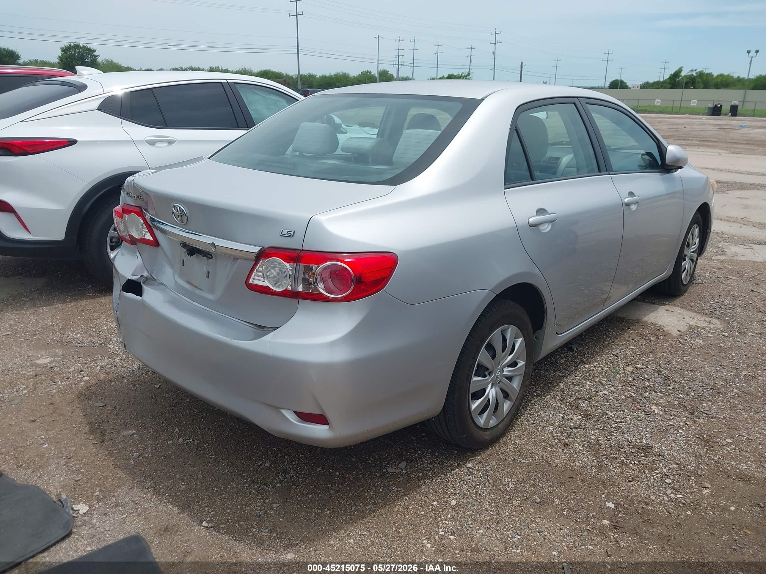 2012 Toyota Corolla Le Silver vin: 2T1BU4EE2CC818199