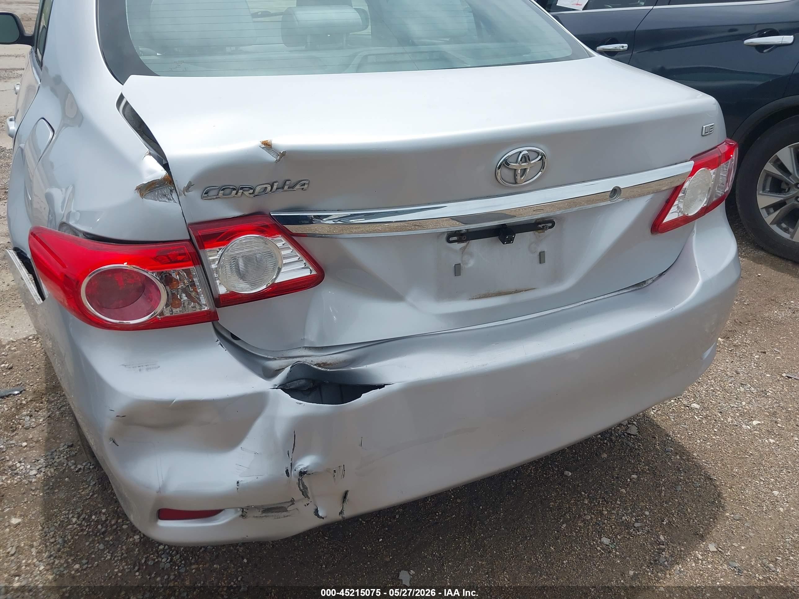 2012 Toyota Corolla Le Silver vin: 2T1BU4EE2CC818199