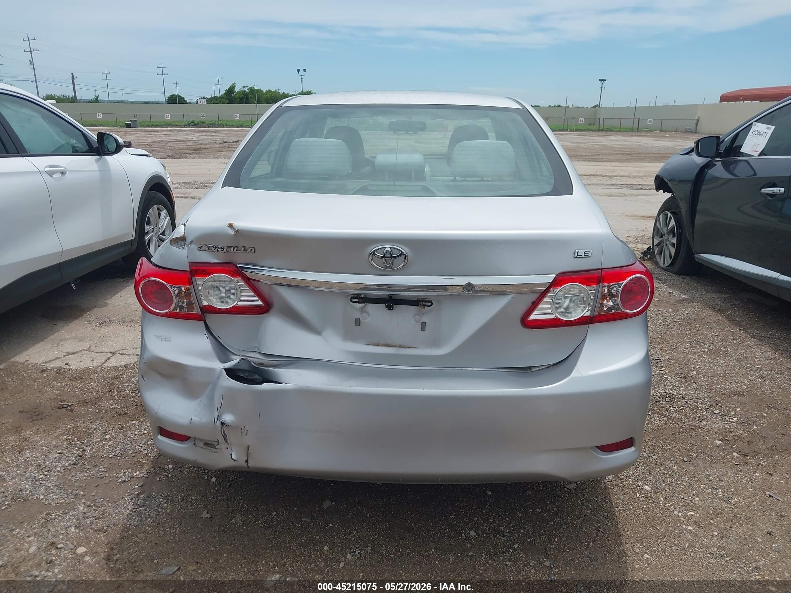 2012 Toyota Corolla Le Silver vin: 2T1BU4EE2CC818199