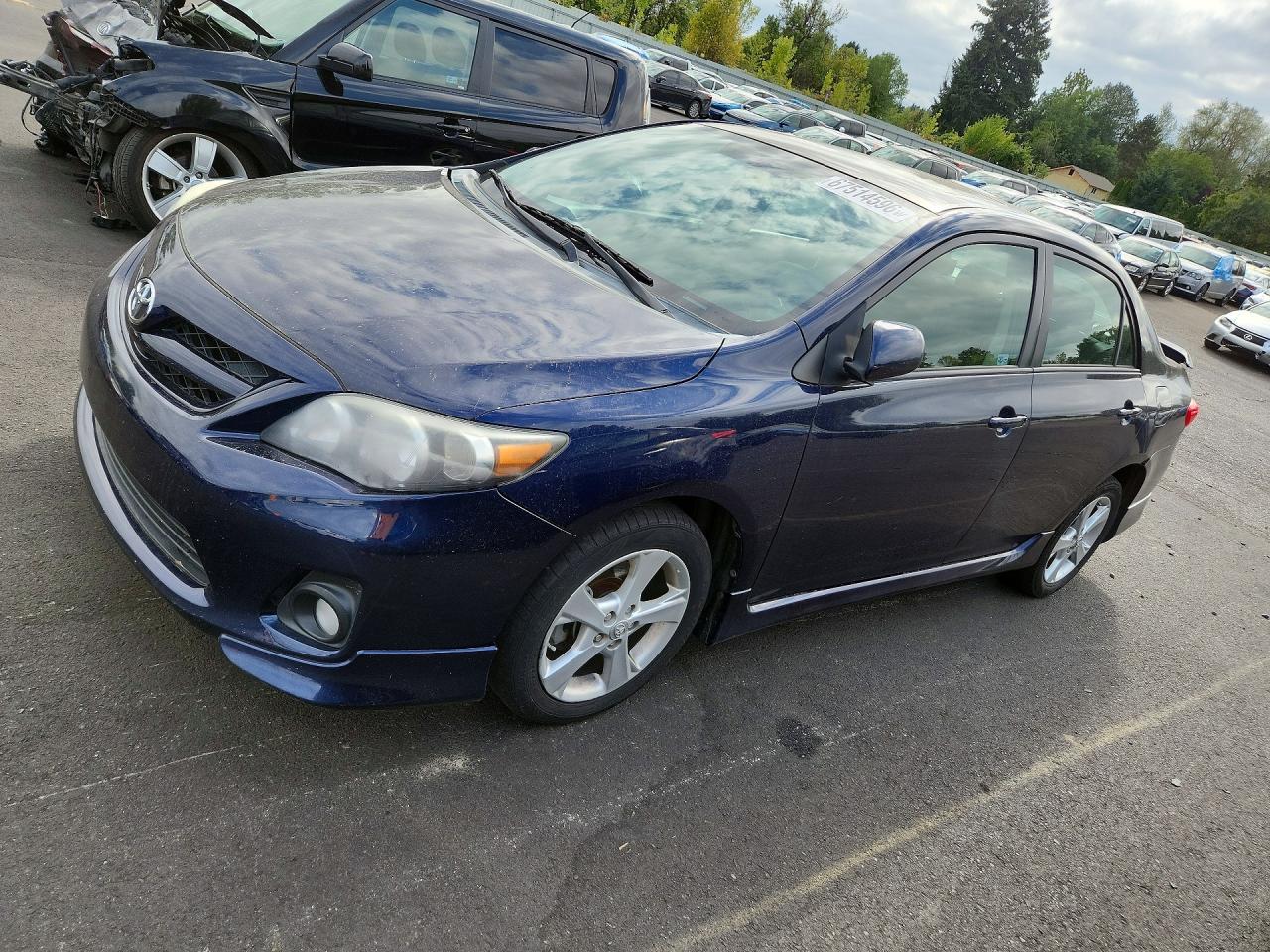 2012 Toyota Corolla S Blue vin: 2T1BU4EE2CC824293