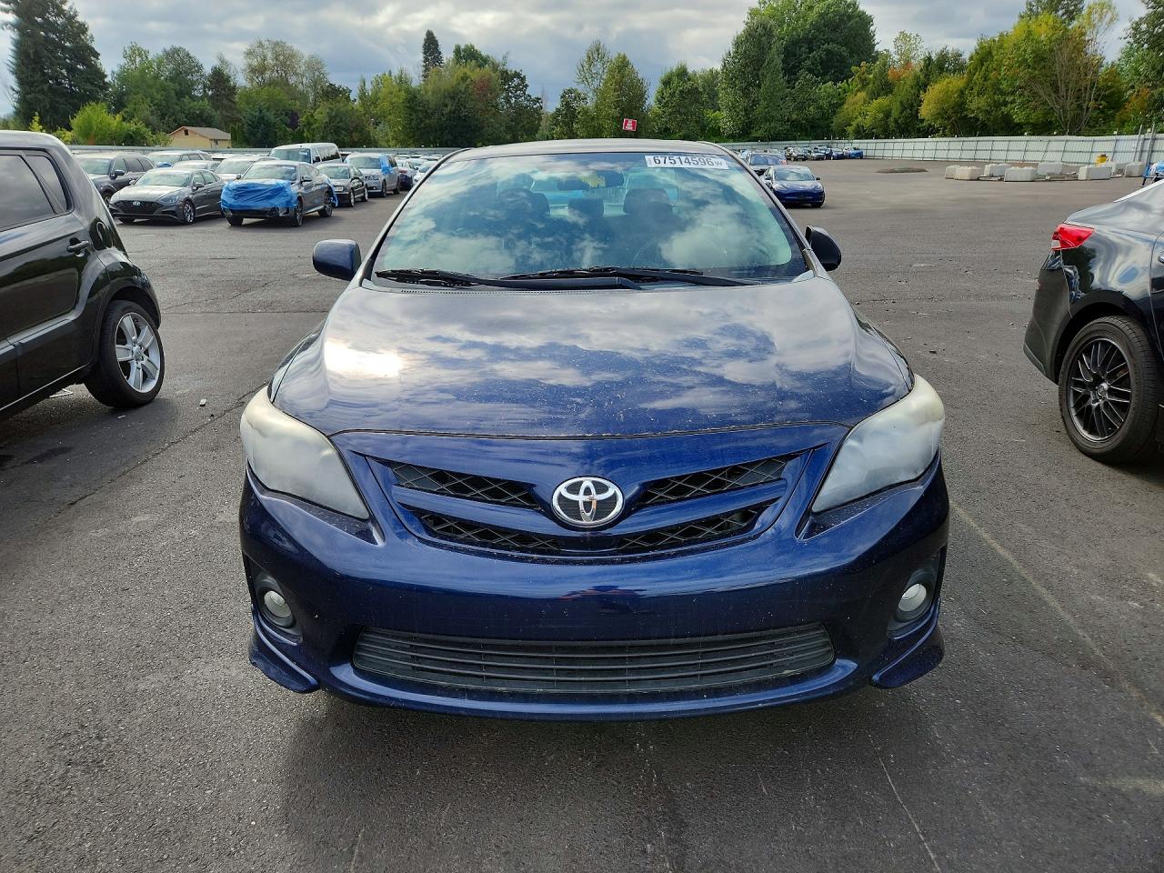 2012 Toyota Corolla S Blue vin: 2T1BU4EE2CC824293