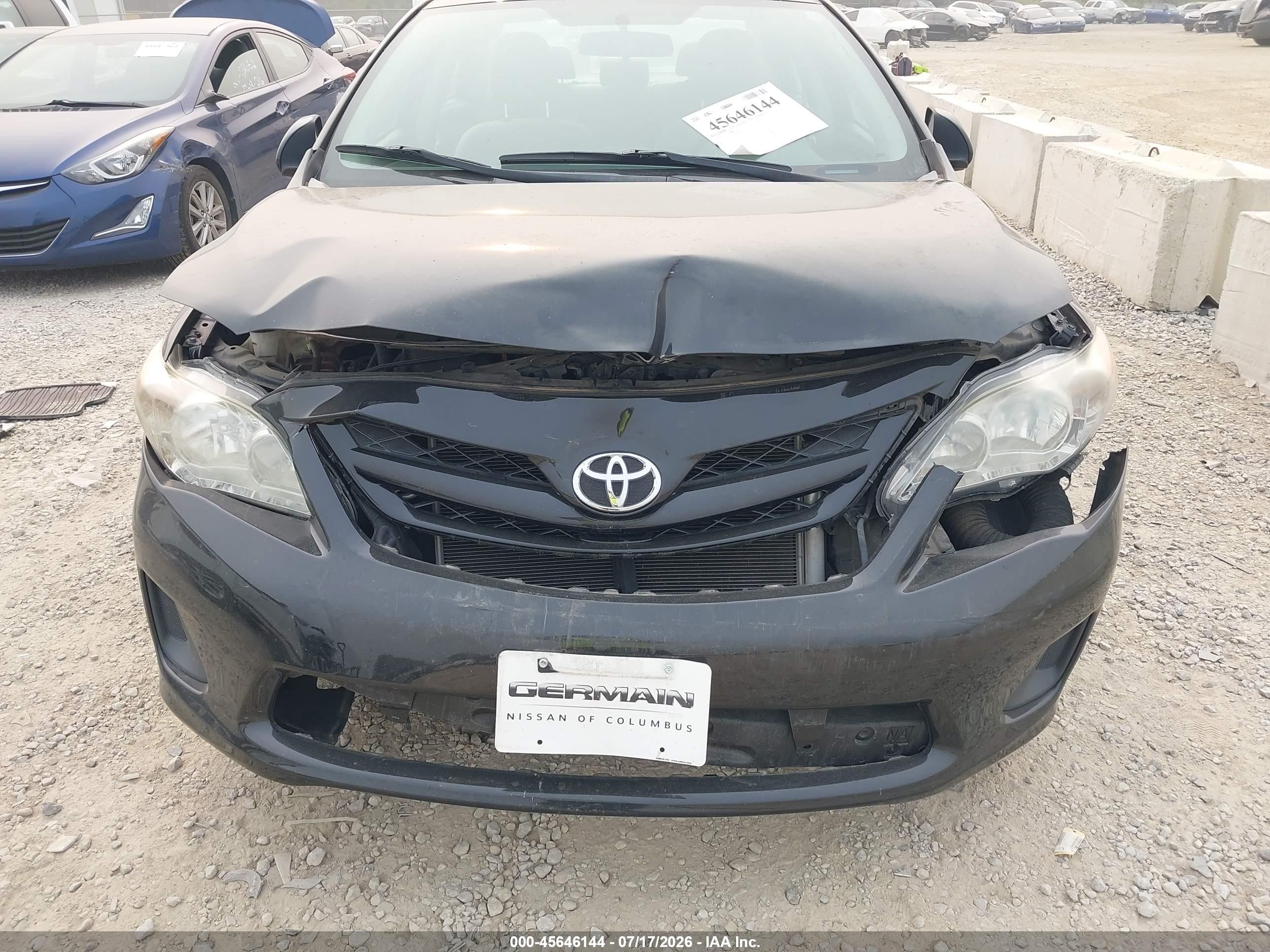 2012 Toyota Corolla L Black vin: 2T1BU4EE2CC835407